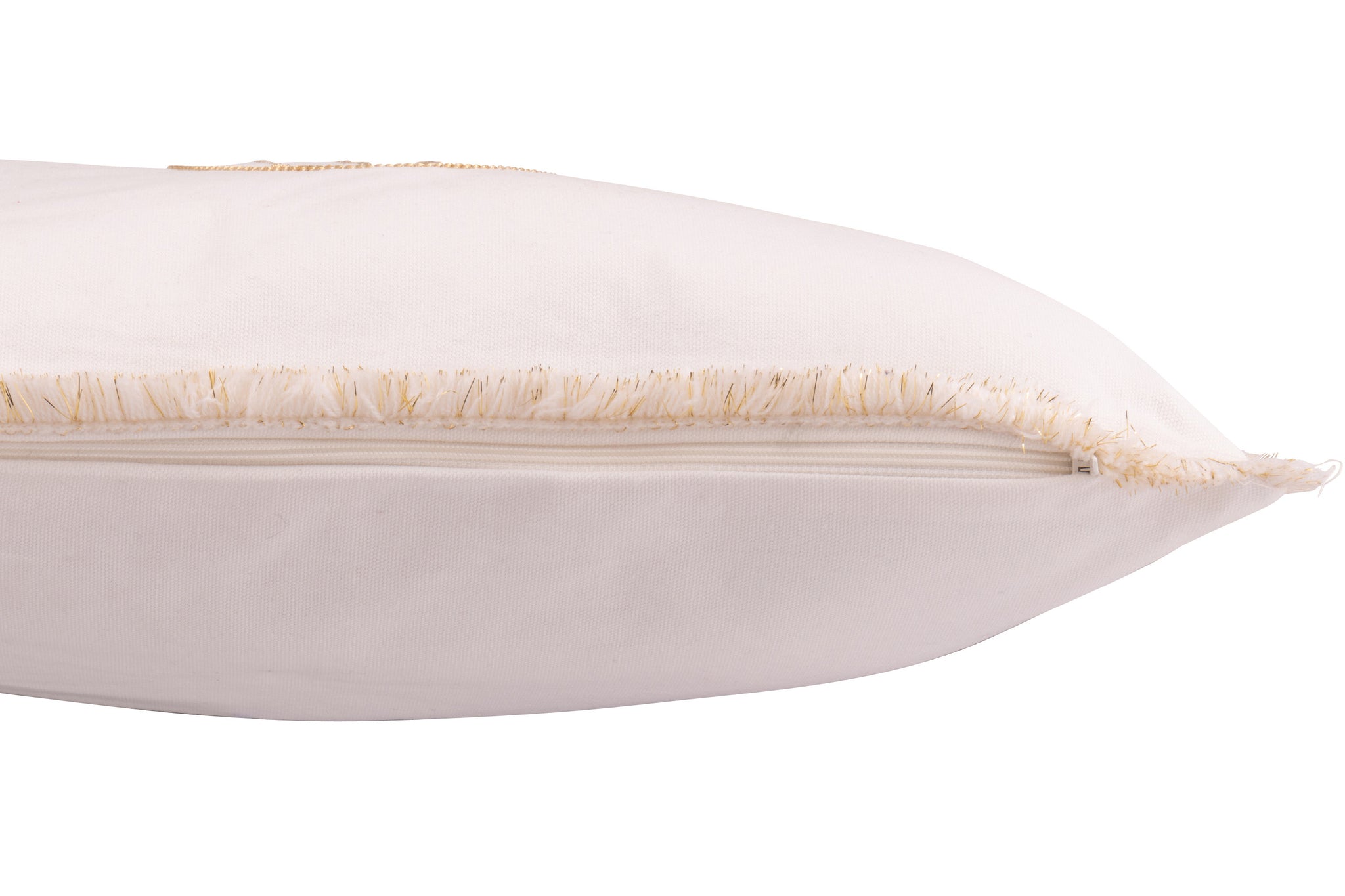 Coussin Noël Boules dorées – Décoration minimaliste, coton premium | J-Line