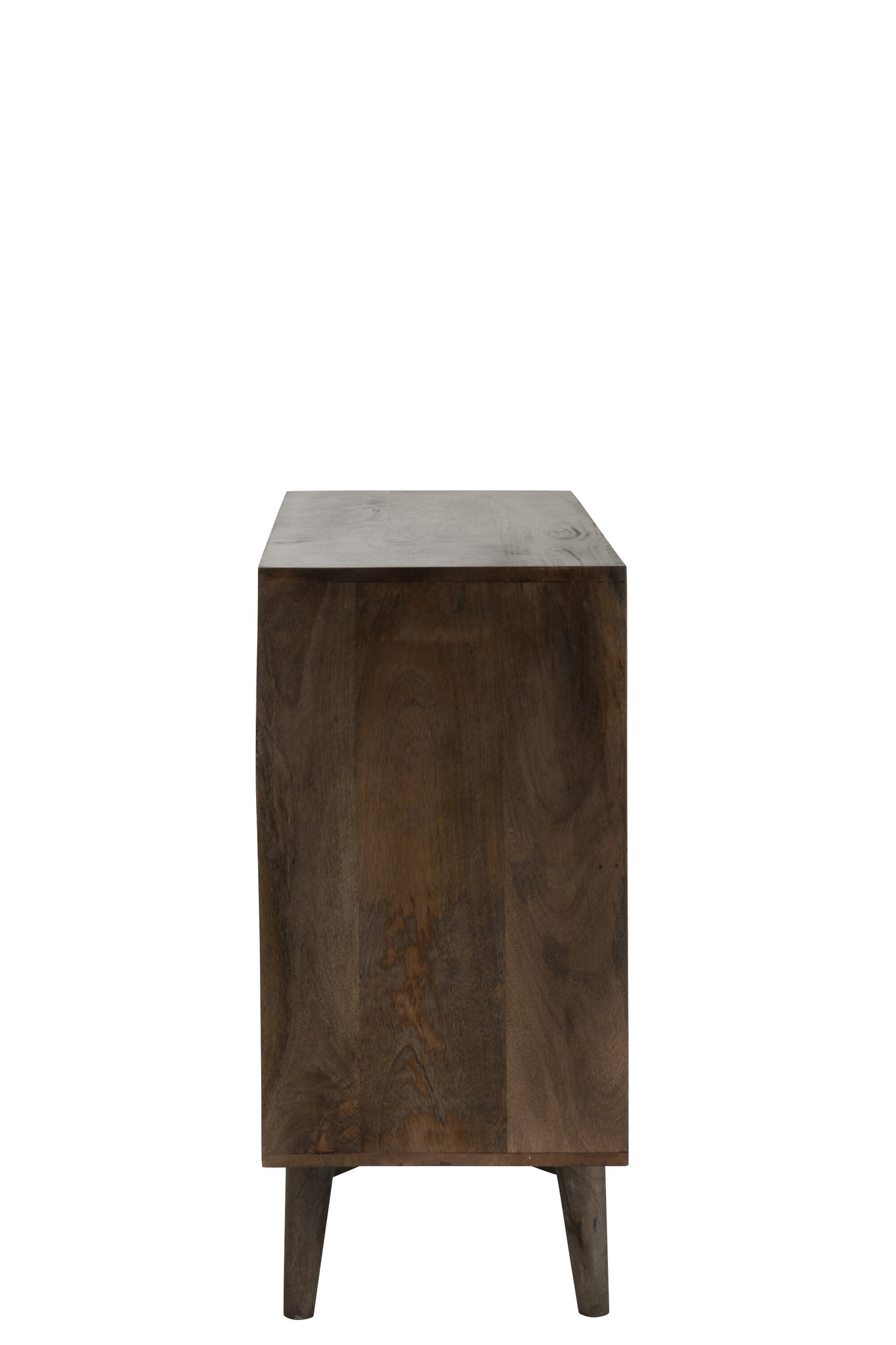 Commode design “Mozambique” en bois manguier foncé – Rangement sculptural, bois massif | J-Line