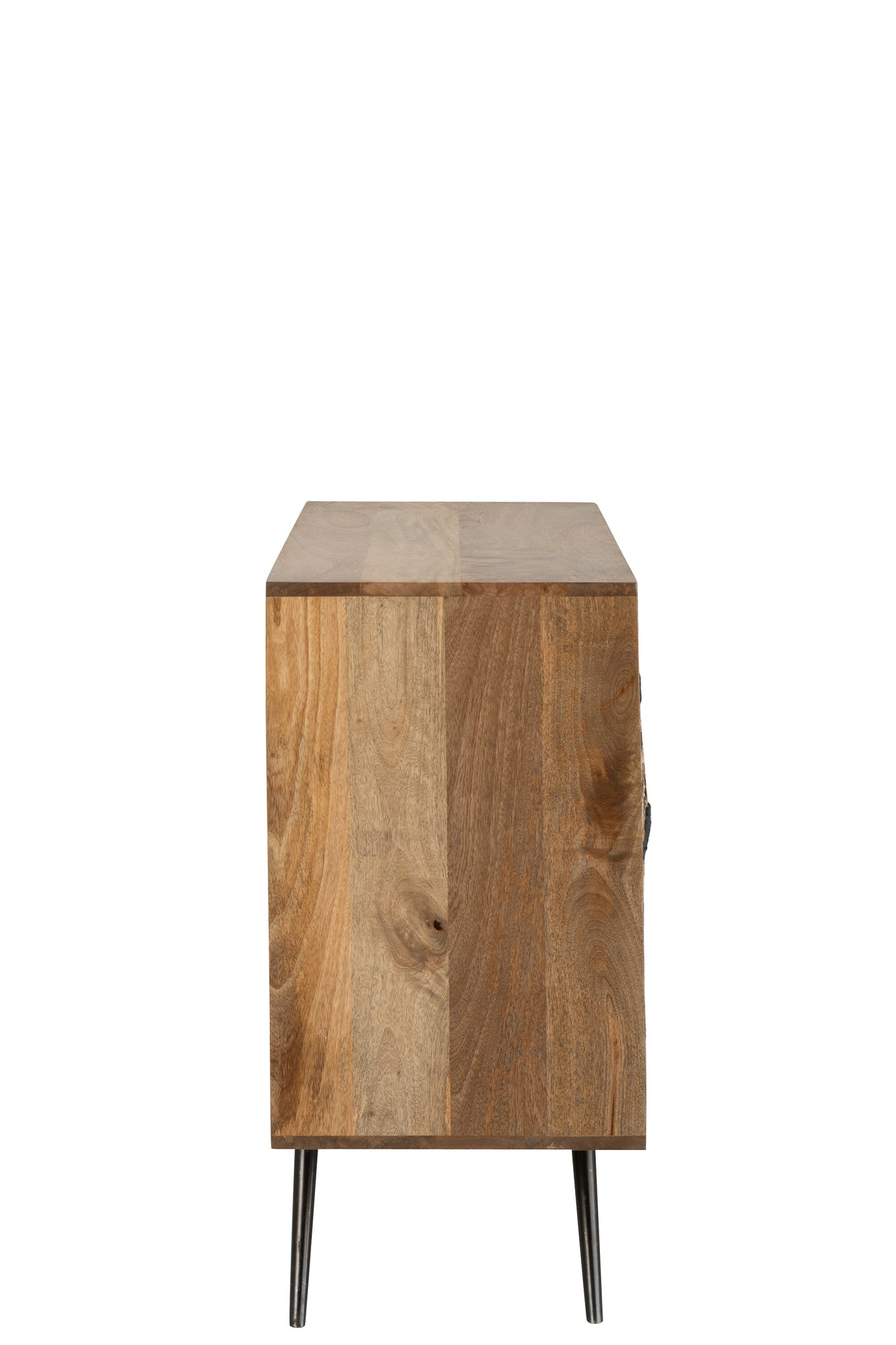 Buffet Design "Namibia" en Bois de Manguier et en Fil Tissé  – Motifs Ethniques, Finition Naturelle | J-Line