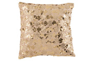 Coussin sequin doré "Manhattan en velours