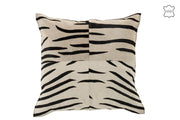 Coussin "Zebre" en cuir