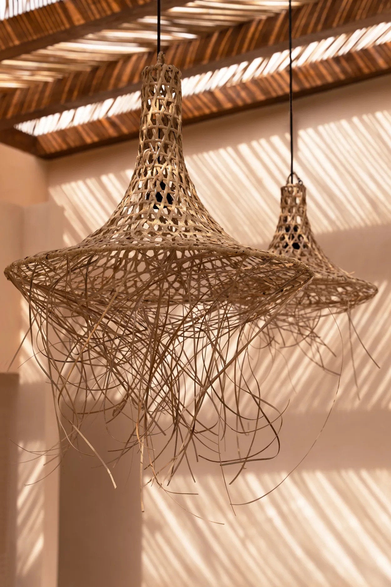 Abat-jour Mykonos en rotin - Naturel - L - Bazar Bizar