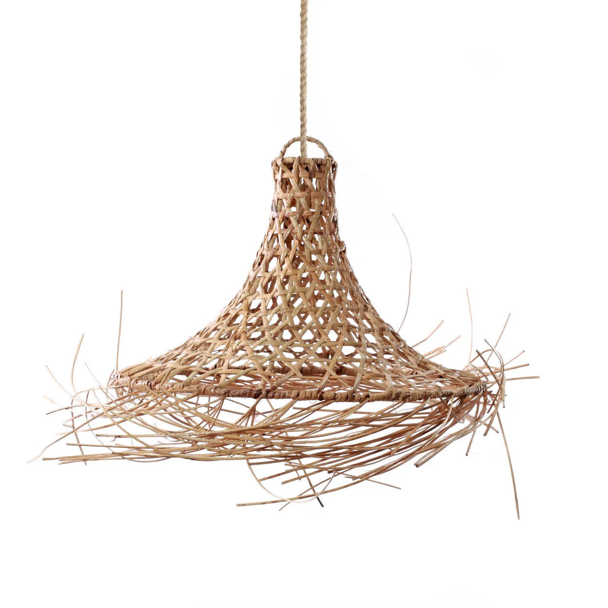 Abat-jour Mykonos en rotin - Naturel - M - Bazar Bizar