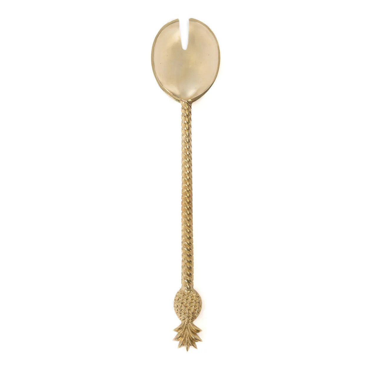 Fourchette à salade Ananas en laiton massif – Design tropical, esprit bohème | Bazar Bizar