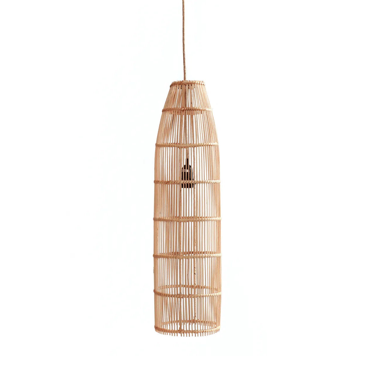 Abat-jour Fish Trap en rotin - Naturel - L - Bazar Bizar