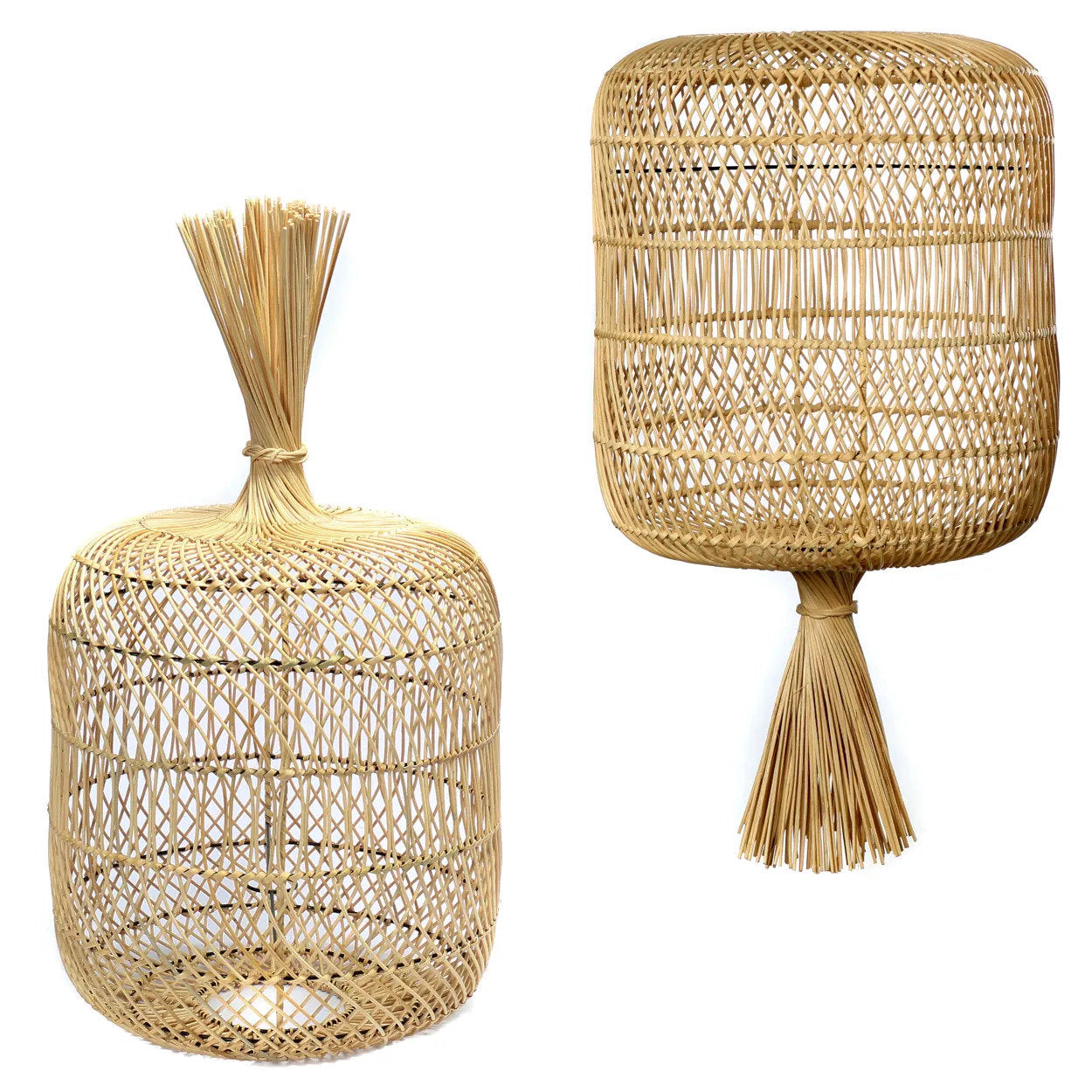 Abat-jour Dumpling en rotin - Naturel - L - Bazar Bizar
