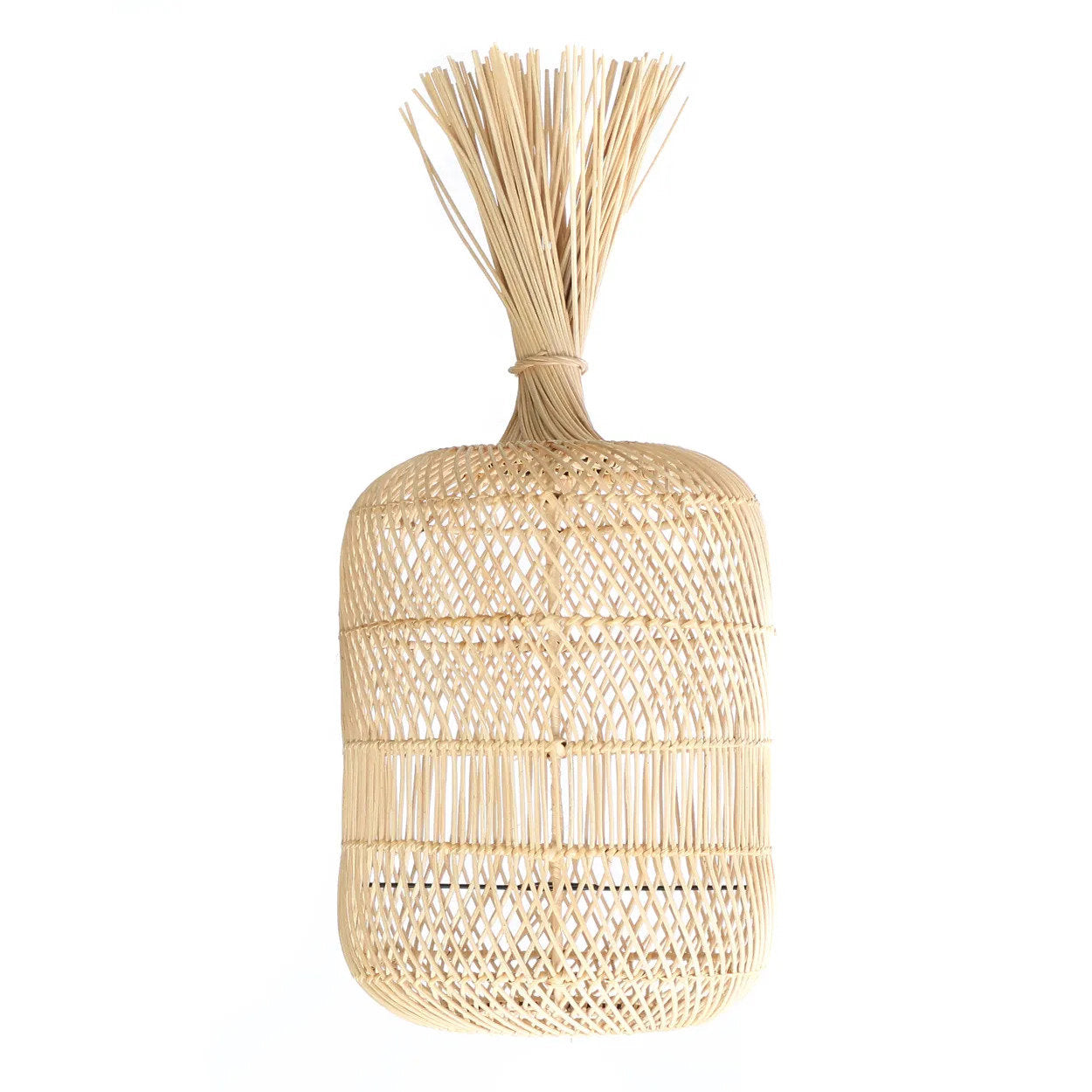 Abat-jour Dumpling en rotin - Naturel - M - Bazar Bizar