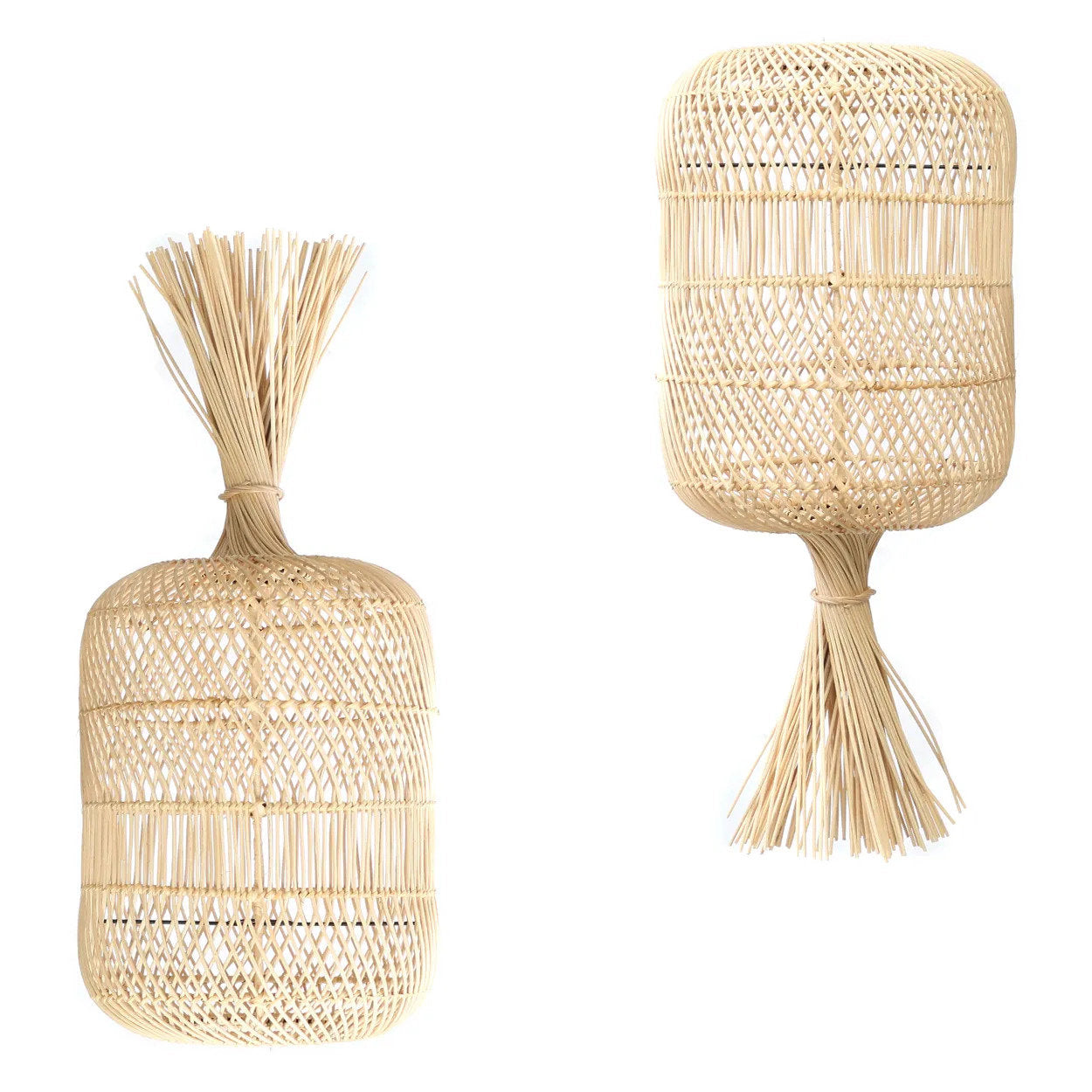 Abat-jour Dumpling en rotin - Naturel - M - Bazar Bizar