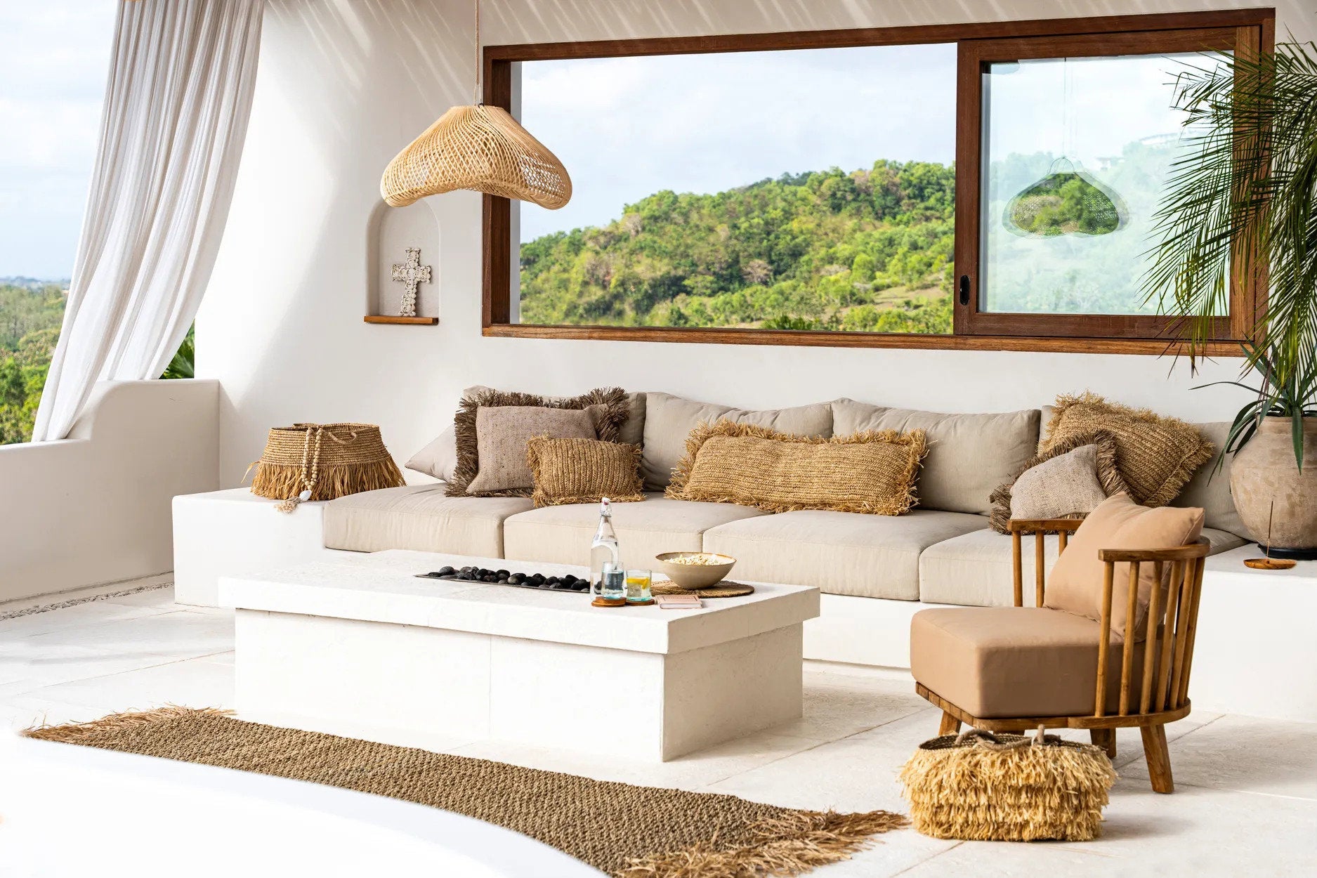 Abat-jour Cloud en rotin - Naturel - M - Bazar Bizar