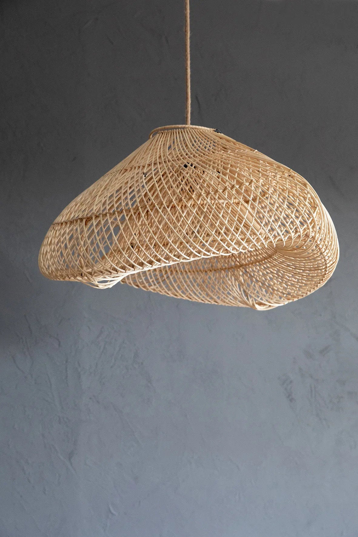 Abat-jour Cloud en rotin - Naturel - M - Bazar Bizar