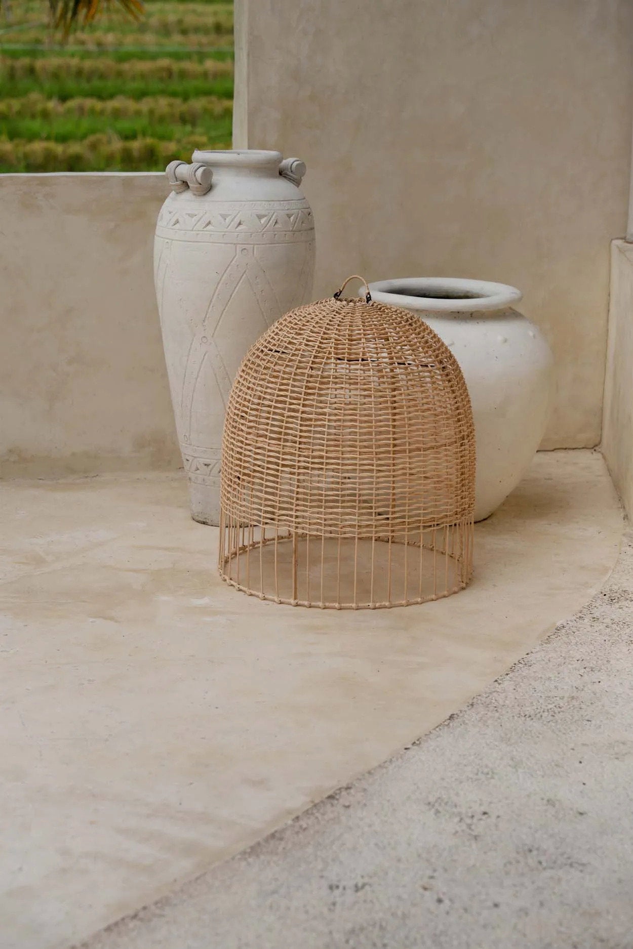 Abat-jour Amalfi en rotin - Naturel - M - Bazar Bizar