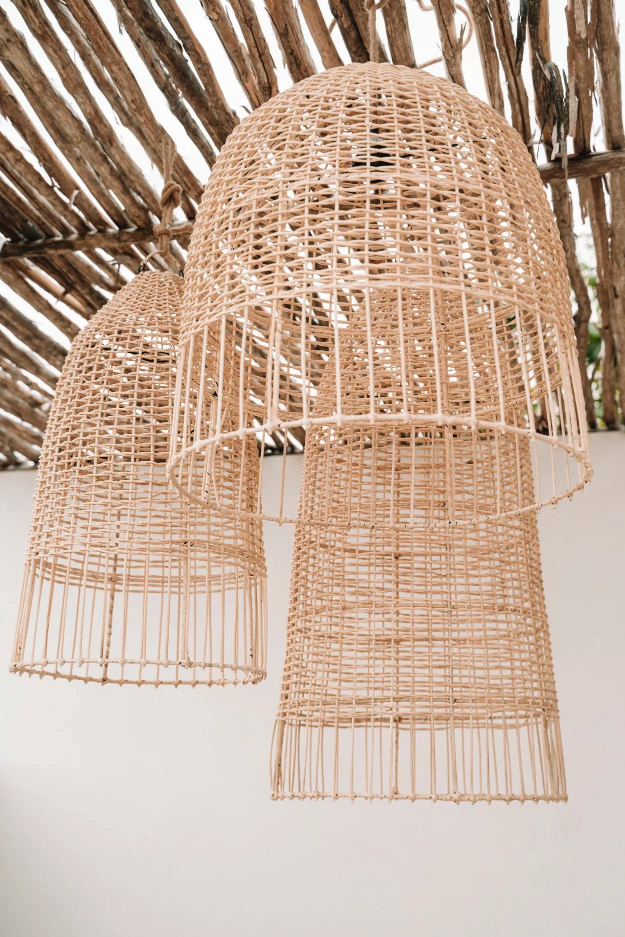 Abat-jour Amalfi en rotin - Naturel - M - Bazar Bizar