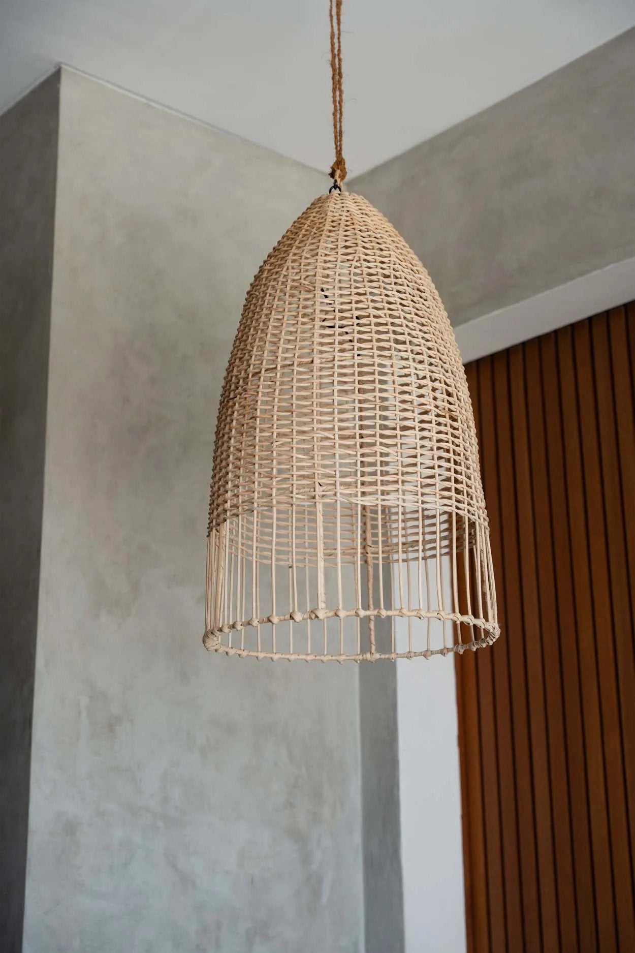 Abat-jour Elba en rotin - Naturel - M - Bazar Bizar