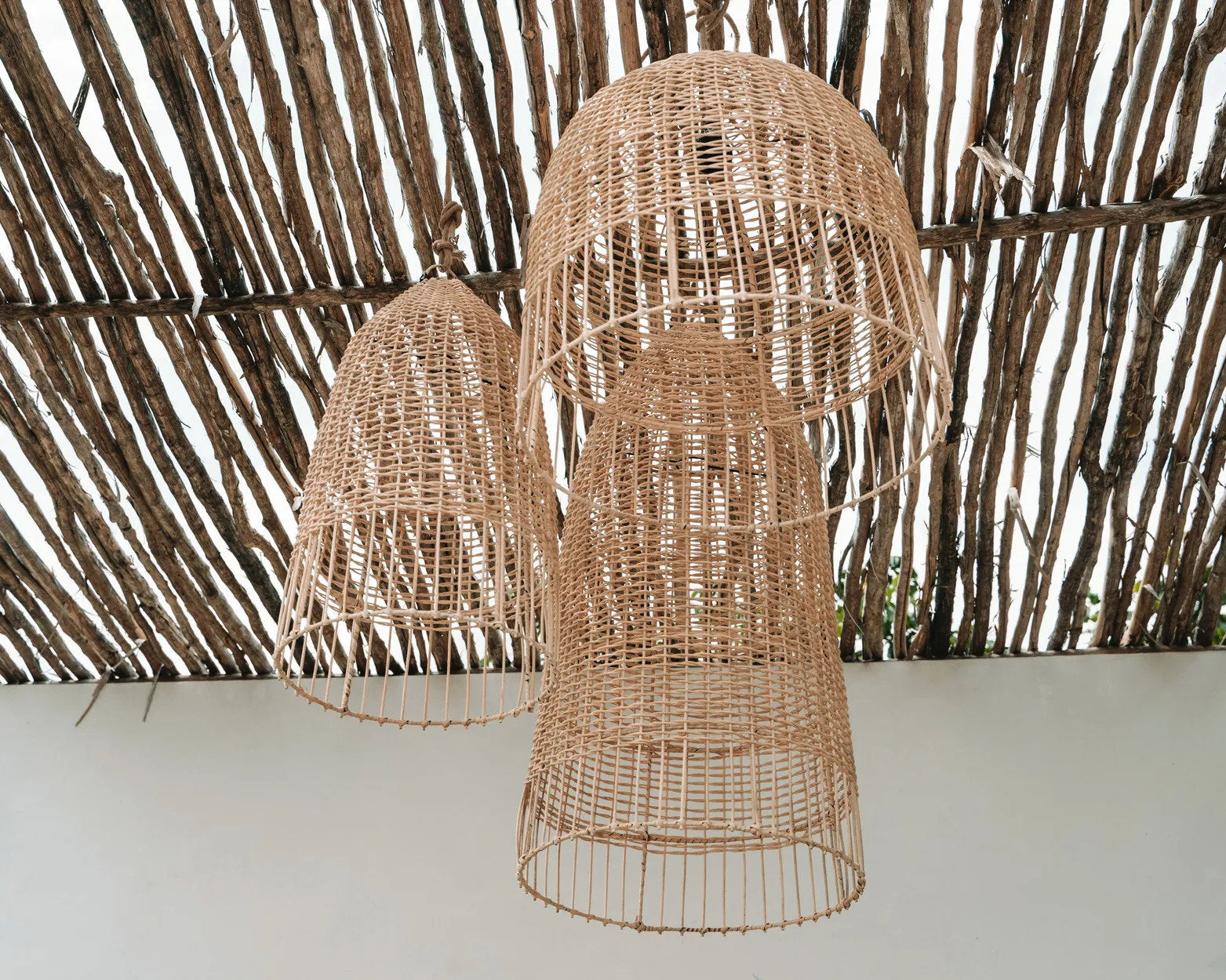Abat-jour Elba en rotin - Naturel - M - Bazar Bizar