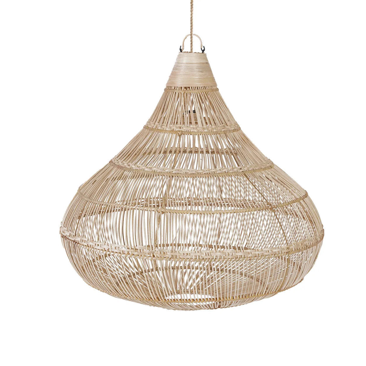 Abat-jour Drop en rotin - Naturel - M - Bazar Bizar