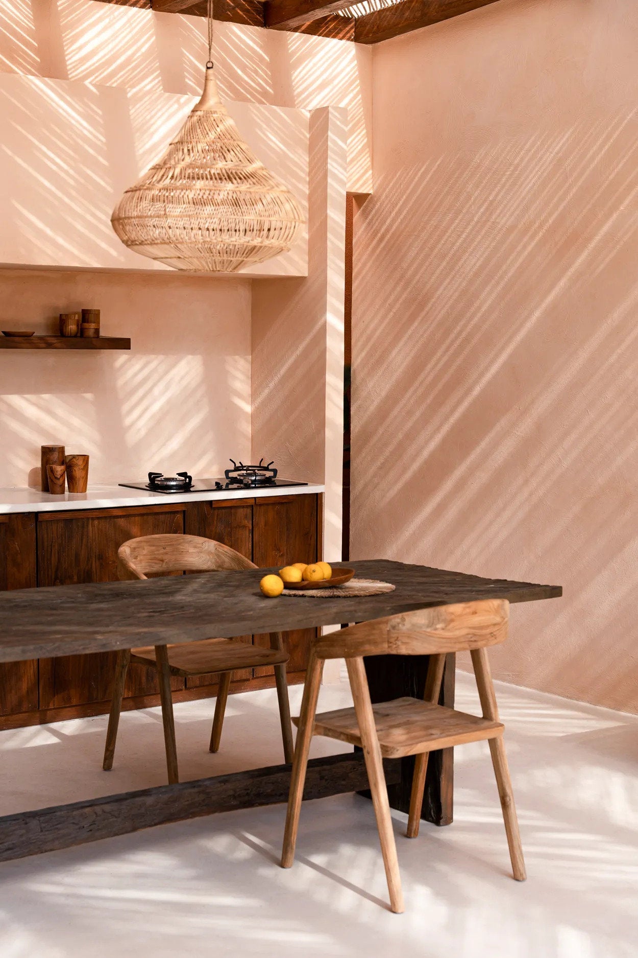 Abat-jour Drop en rotin - Naturel - M - Bazar Bizar