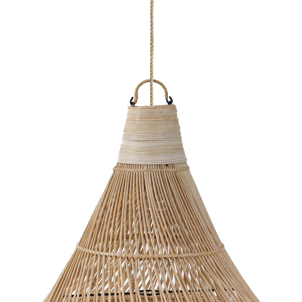 Abat-jour Drop en rotin - Naturel - XL - Bazar Bizar