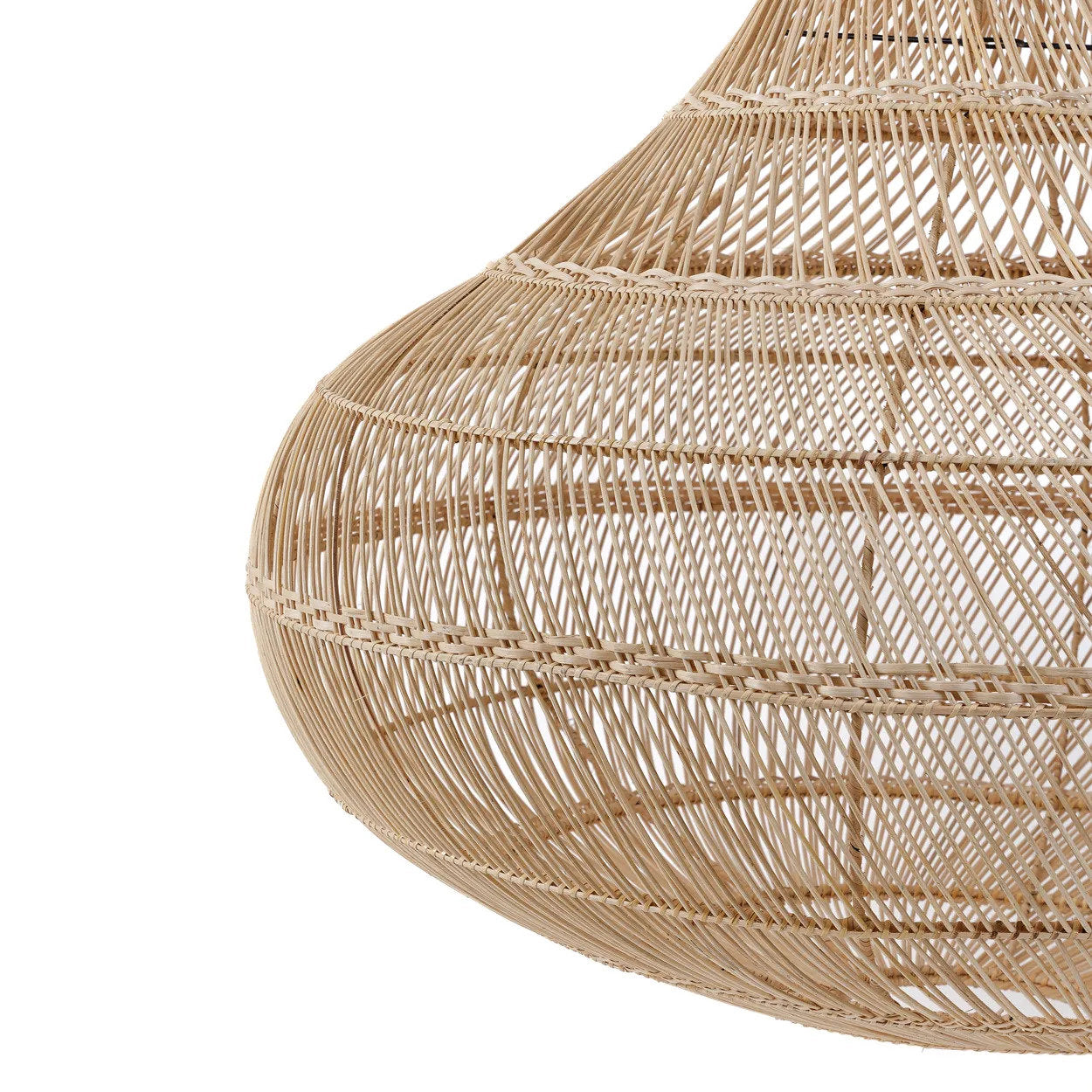 Abat-jour Drop en rotin - Naturel - XL - Bazar Bizar