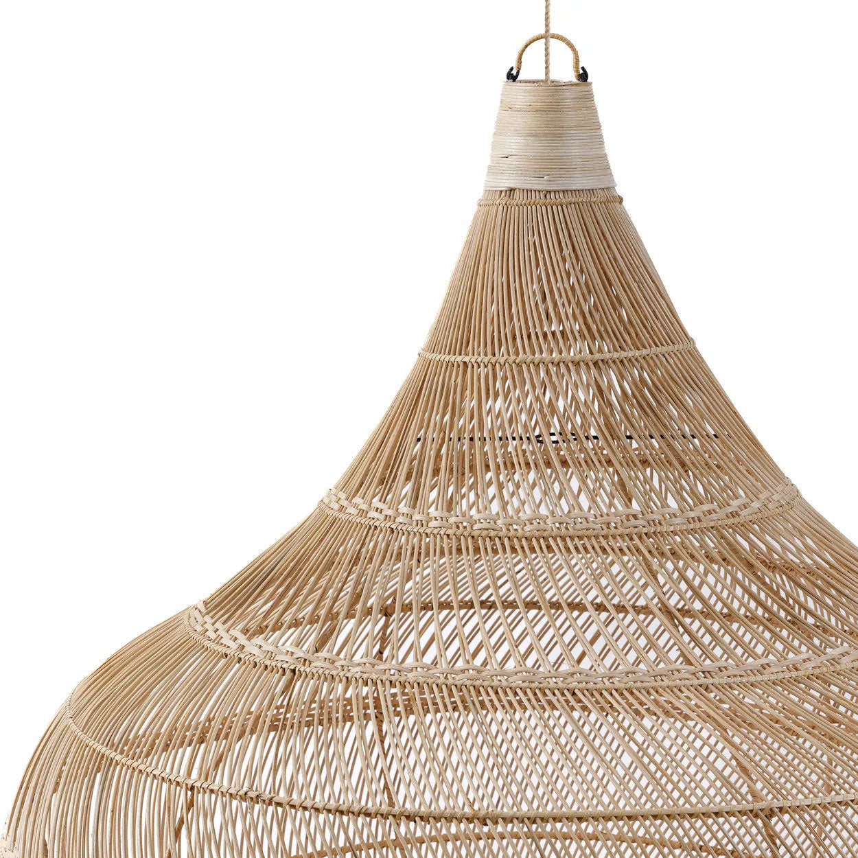 Abat-jour Drop en rotin - Naturel - XL - Bazar Bizar