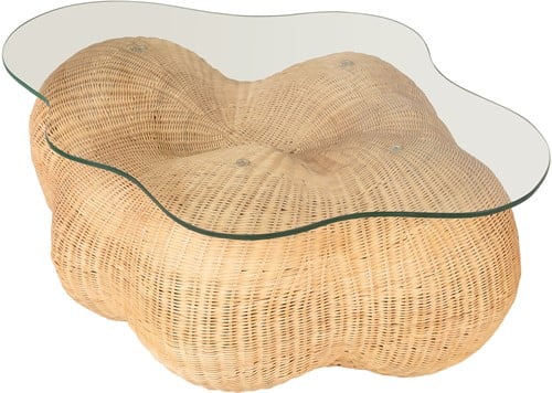 SUR DEVIS - Table basse Cloud en Rotin - Versmissen - Club Pelita