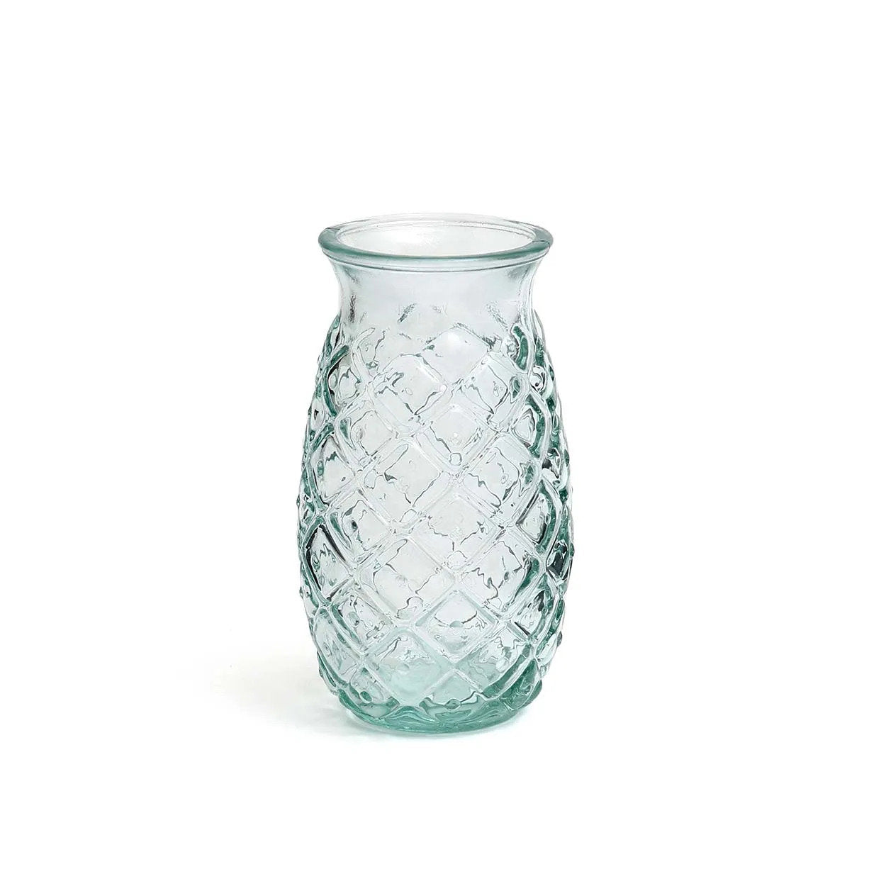 Verre Ananas medium en verre recyclé – Design tropical, esprit bohème | Bazar Bizar
