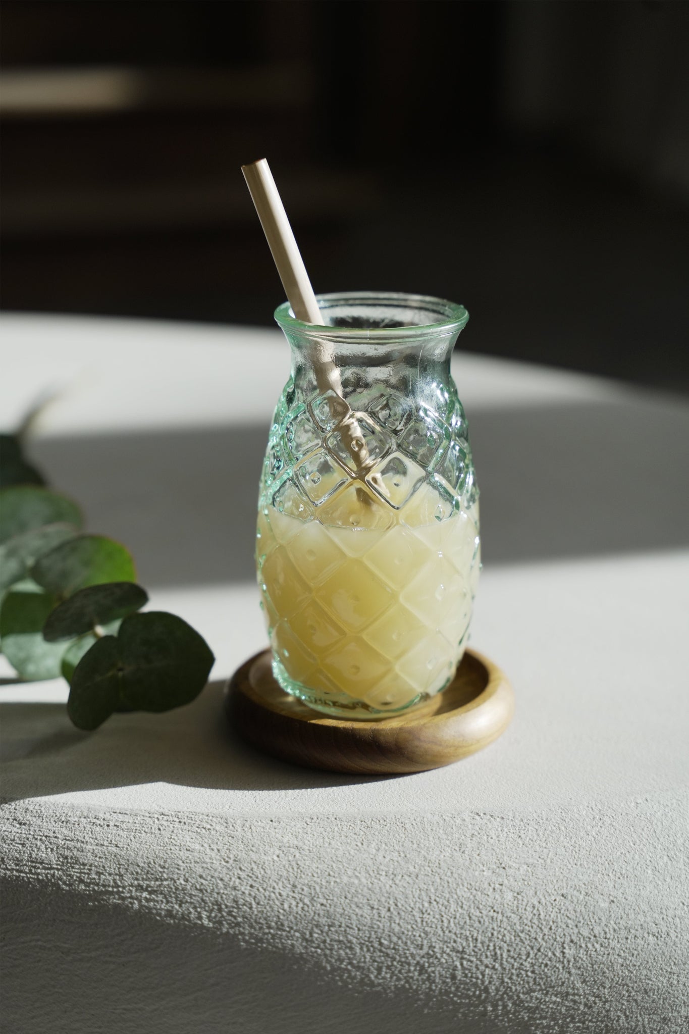 Verre Ananas medium en verre recyclé – Design tropical, esprit bohème | Bazar Bizar
