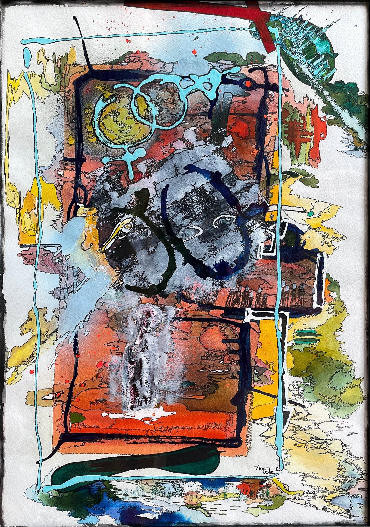 "Perception Amoureuse" (2022) - 70 cm x 50 cm - Christelle Auguste
