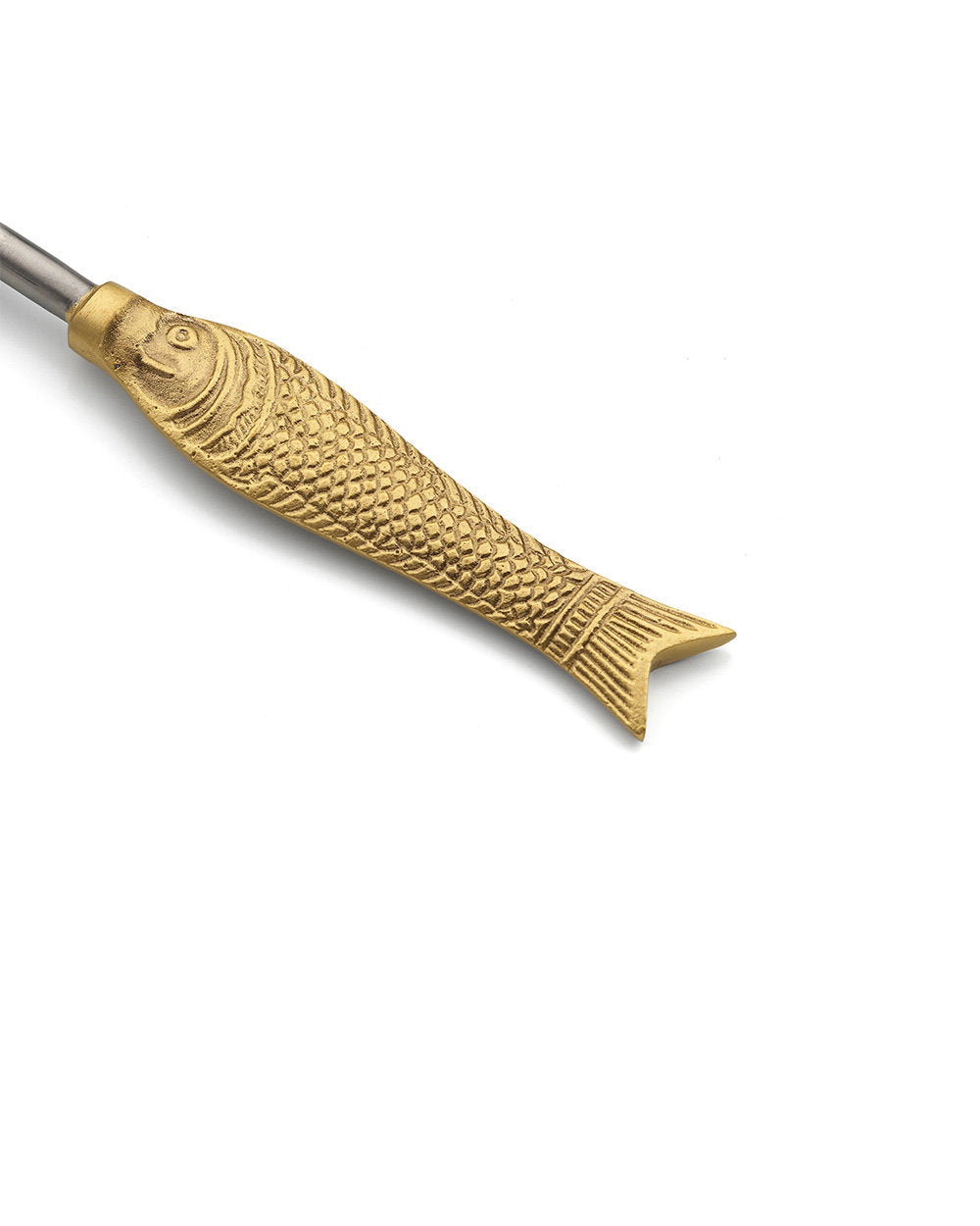 Cuillère à thé “Poisson” – Laiton Doré Sculptural, Art de la Table Raffiné | Pelita