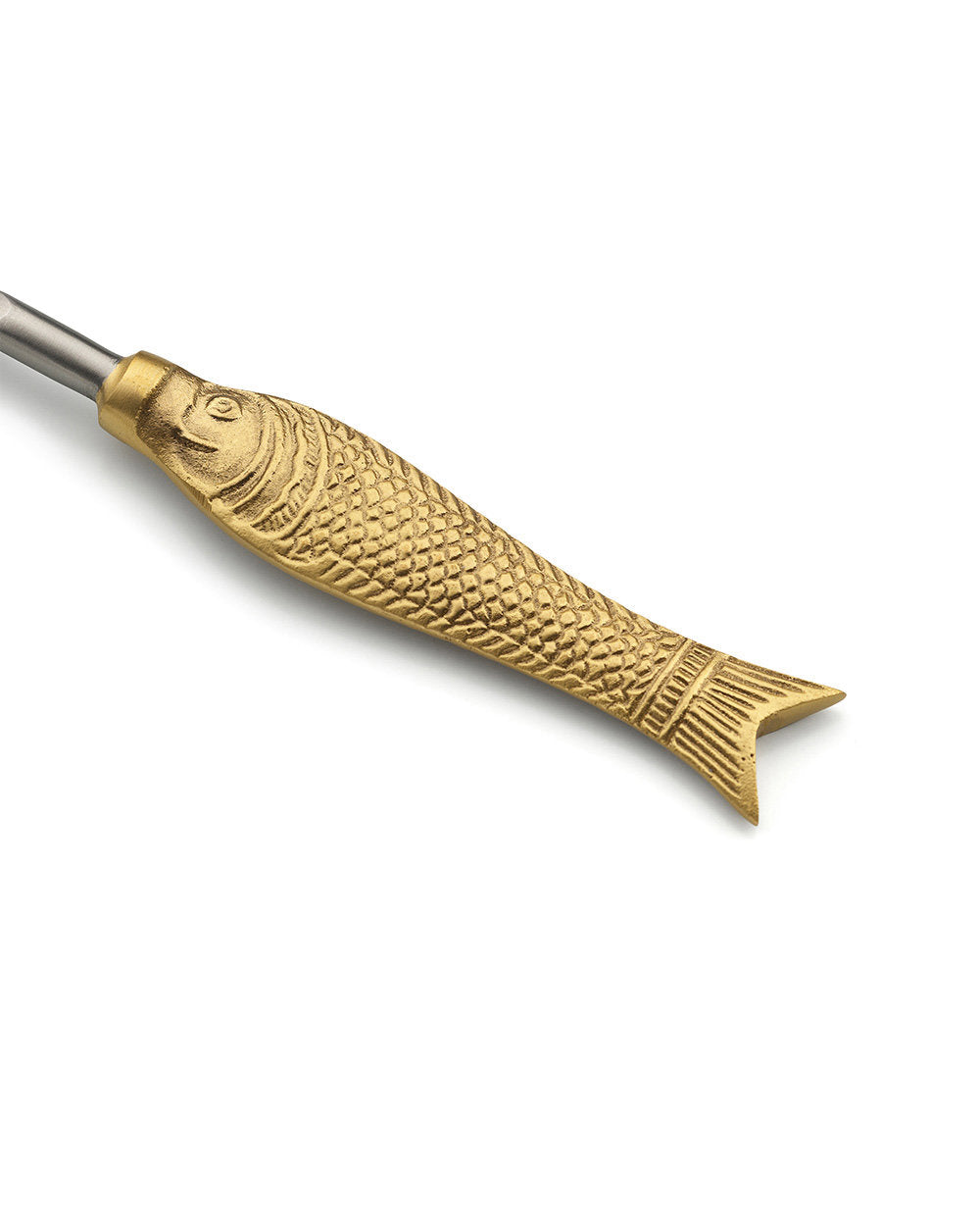 Fourchette “Poisson” – Laiton Doré, Design Raffiné | Bazar Bizar