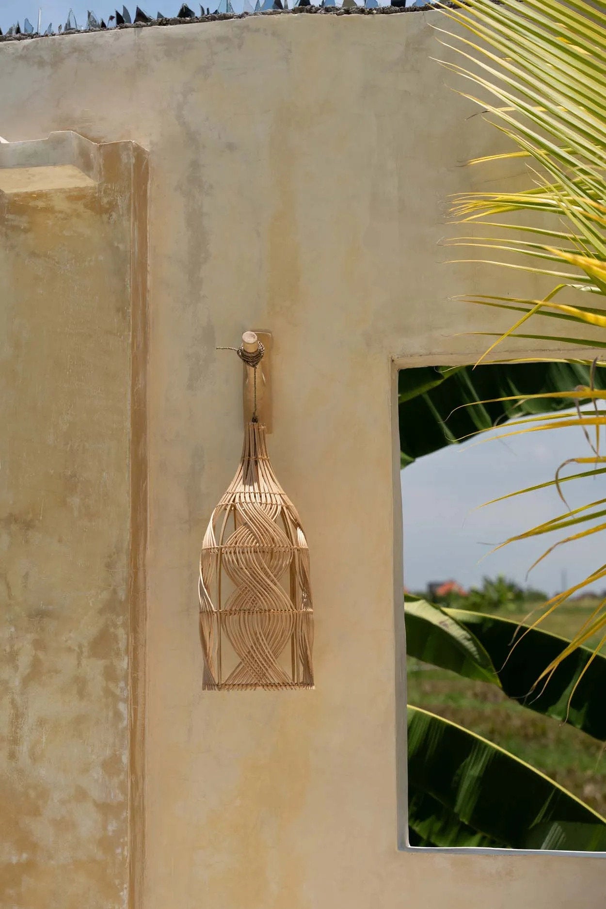 Abat-jour Garaffa en rotin - Naturel - M - Bazar Bizar