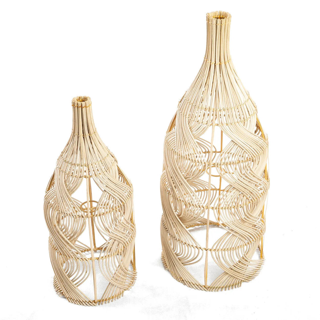 Abat-jour Garaffa en rotin - Naturel - M - Bazar Bizar