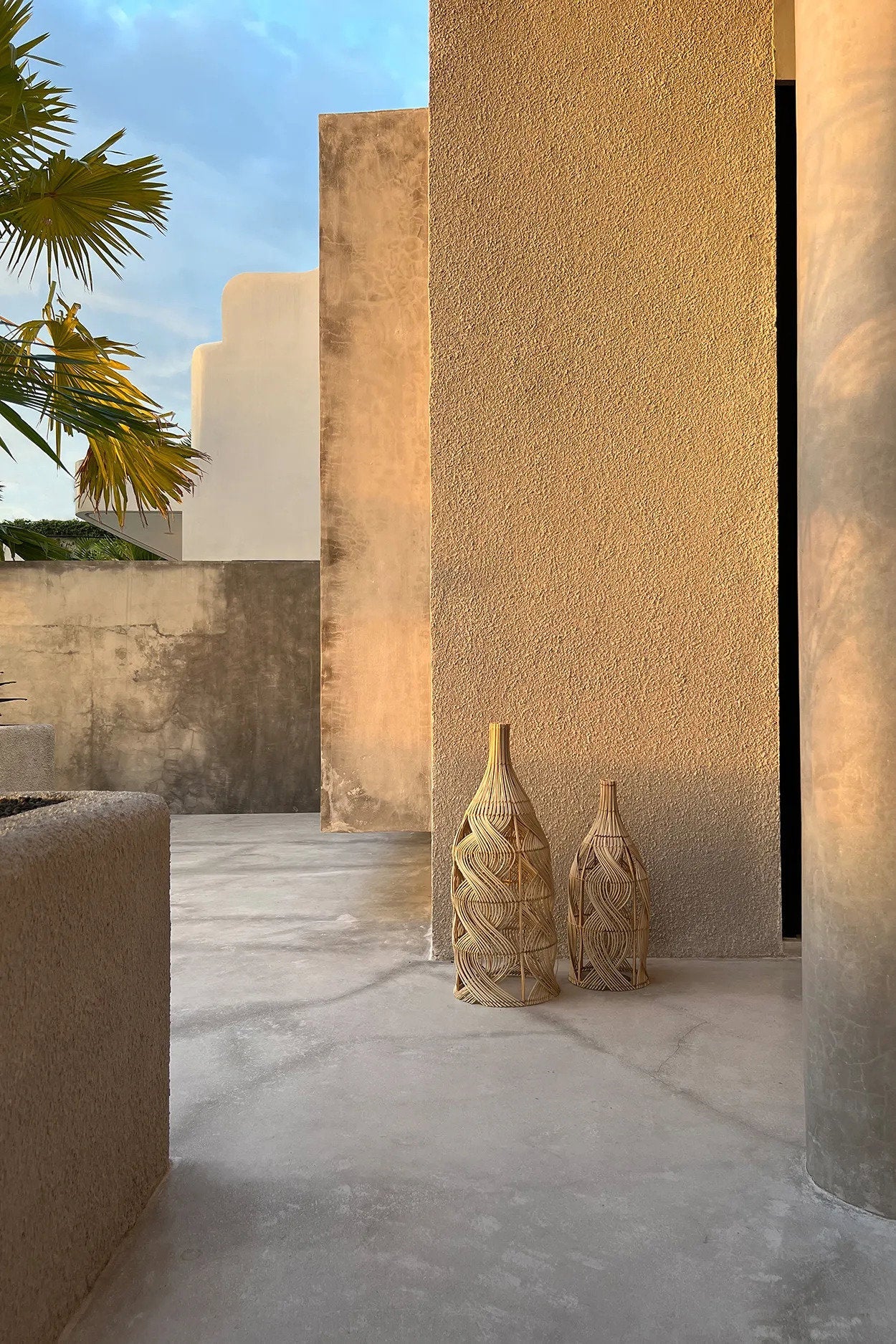 Abat-jour Garaffa en rotin - Naturel - M - Bazar Bizar