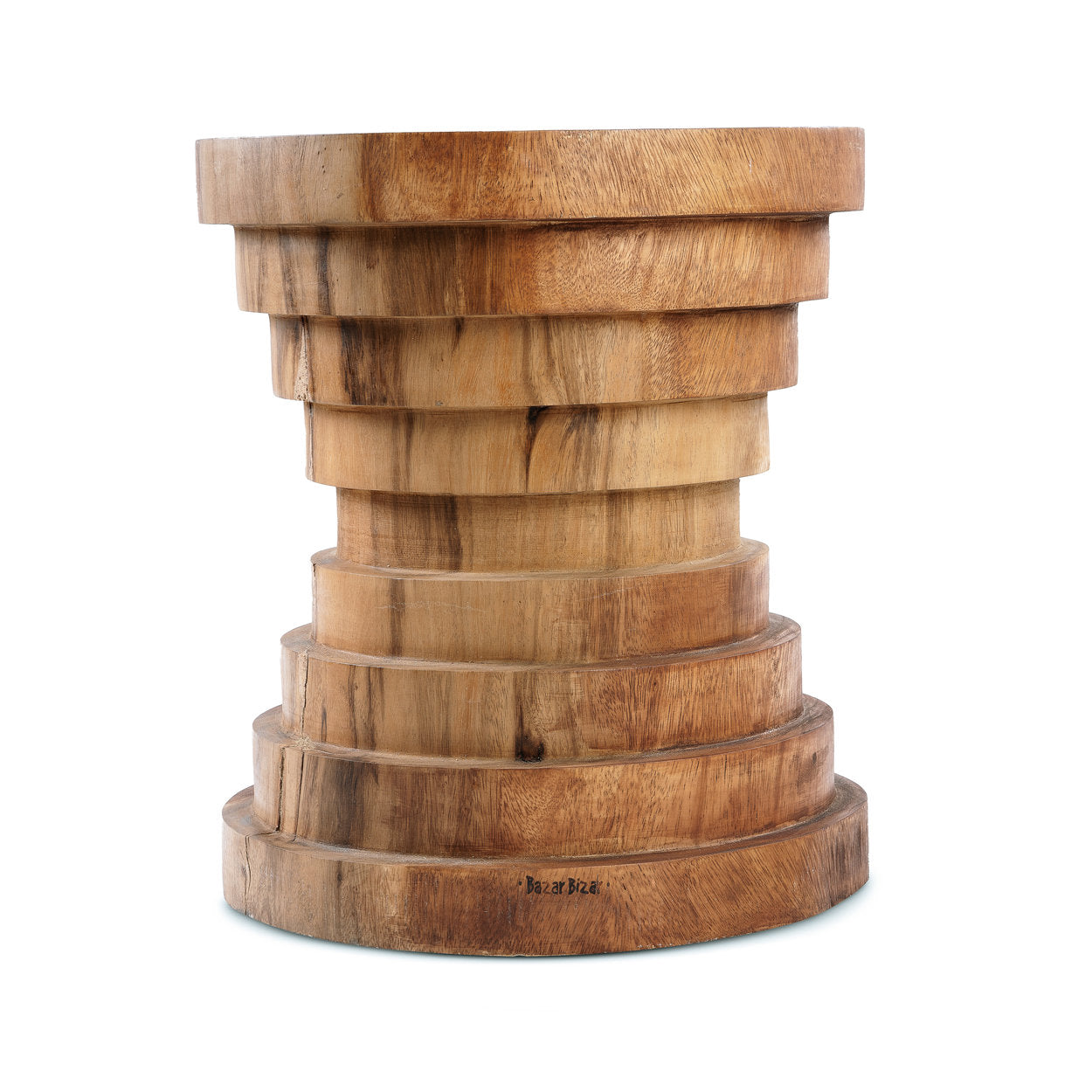 Tabouret Mazu en suar - Naturel - Bazar Bizar