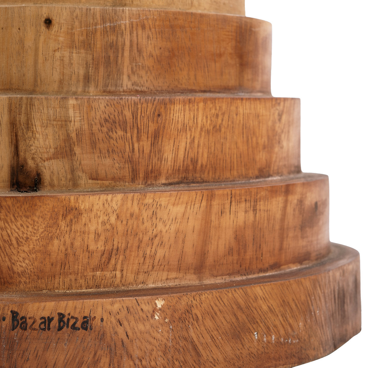 Tabouret Mazu en suar - Naturel - Bazar Bizar