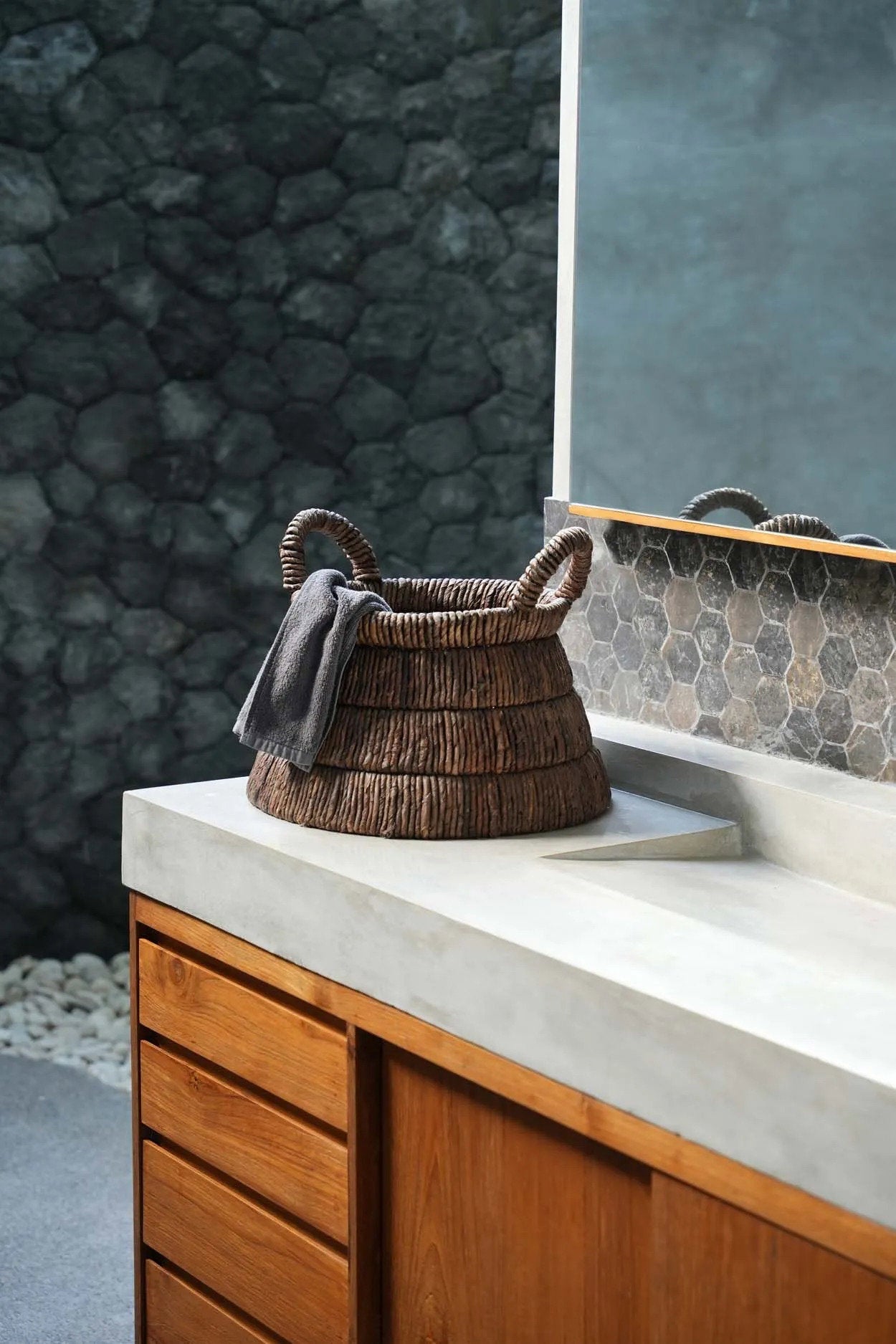 Panier Chisomo – Feuille de bananier, Design organique | Bazar Bizar