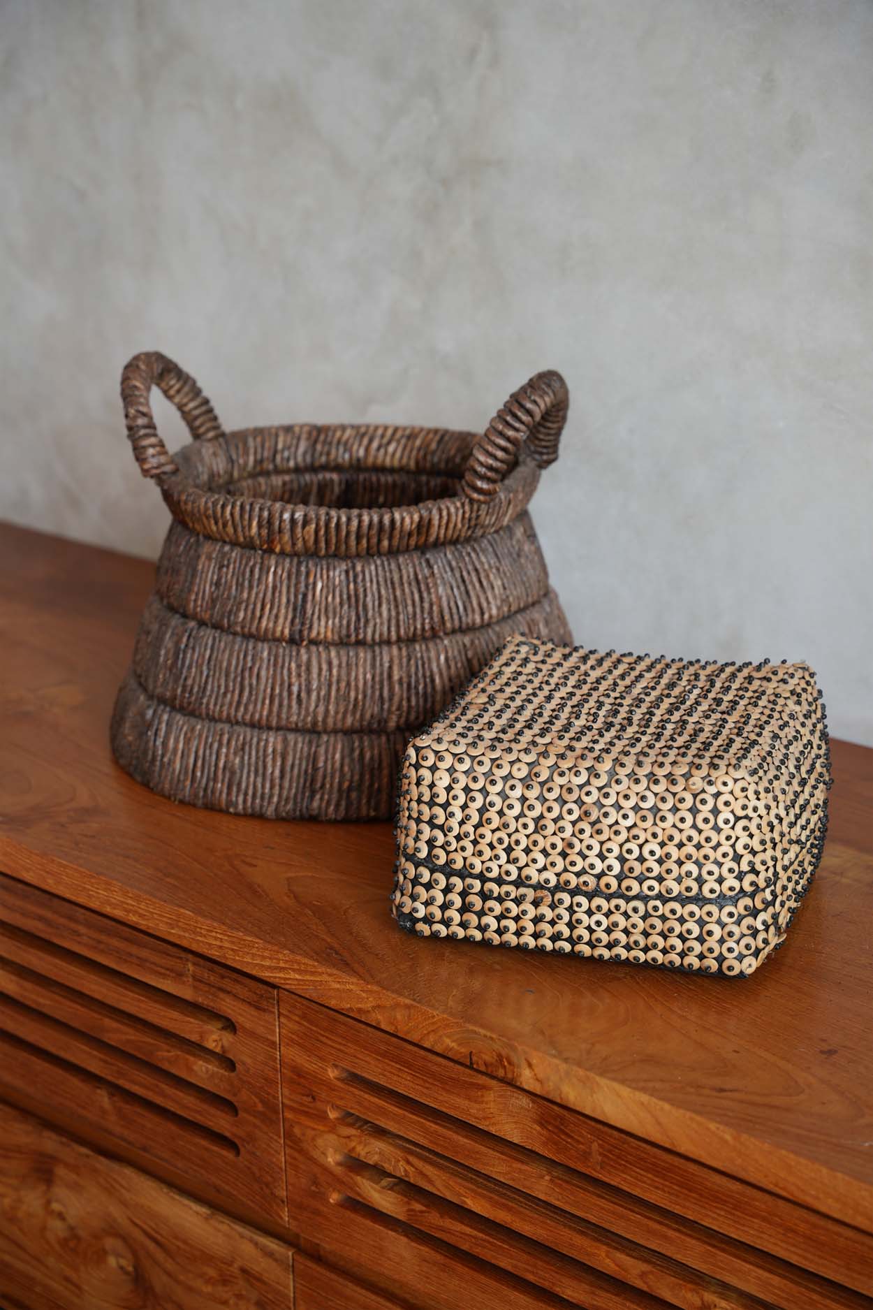 Panier Chisomo – Feuille de bananier, Design organique | Bazar Bizar