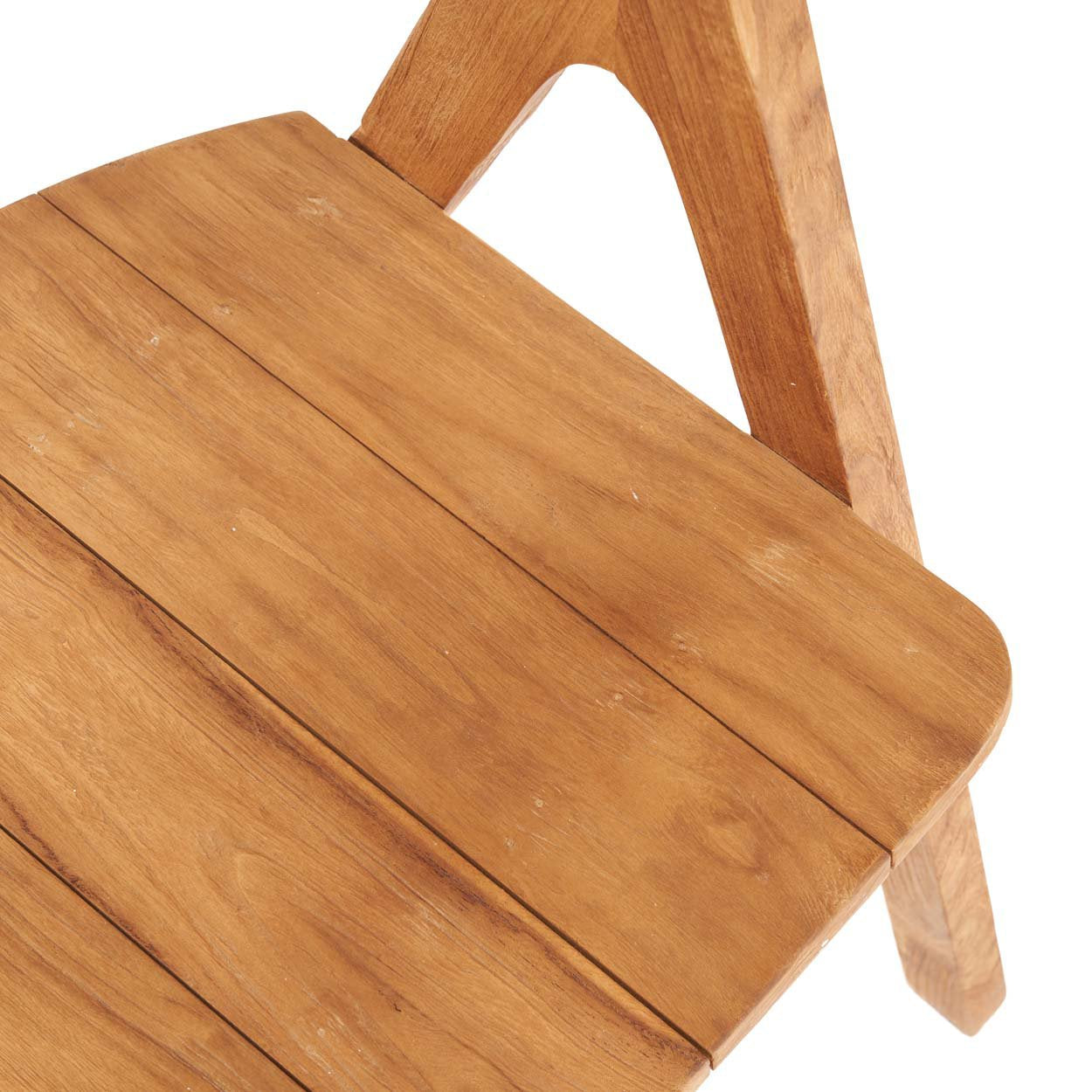 Chaise de salle à manger Nihi Sumba en teck - Extérieur - Bazar Bizar