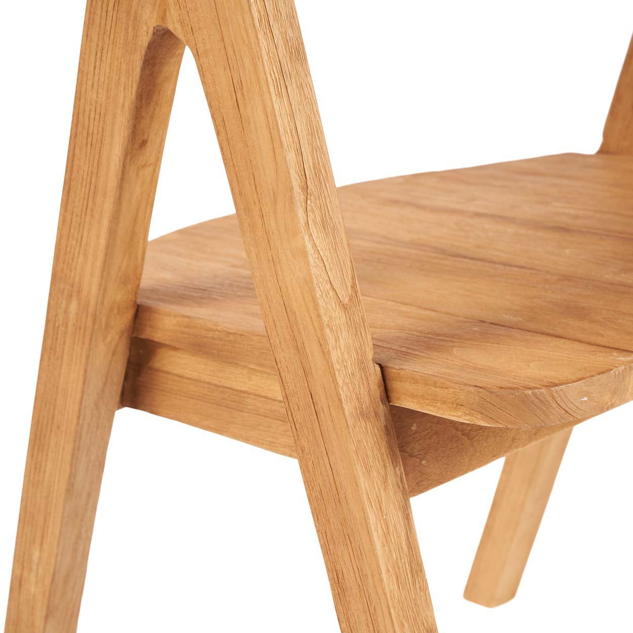 Chaise de salle à manger Nihi Sumba en teck - Extérieur - Bazar Bizar