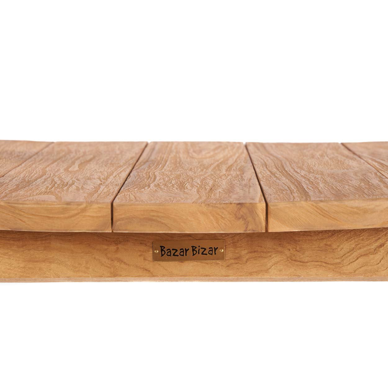 Chaise de salle à manger Nihi Sumba en teck - Extérieur - Bazar Bizar