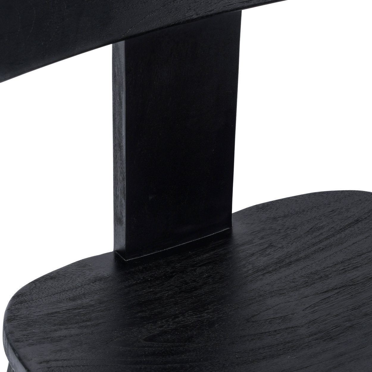 Chaise de Salle à Manger LovYa – Teck Noir, Design Durable | Bazar Bizar