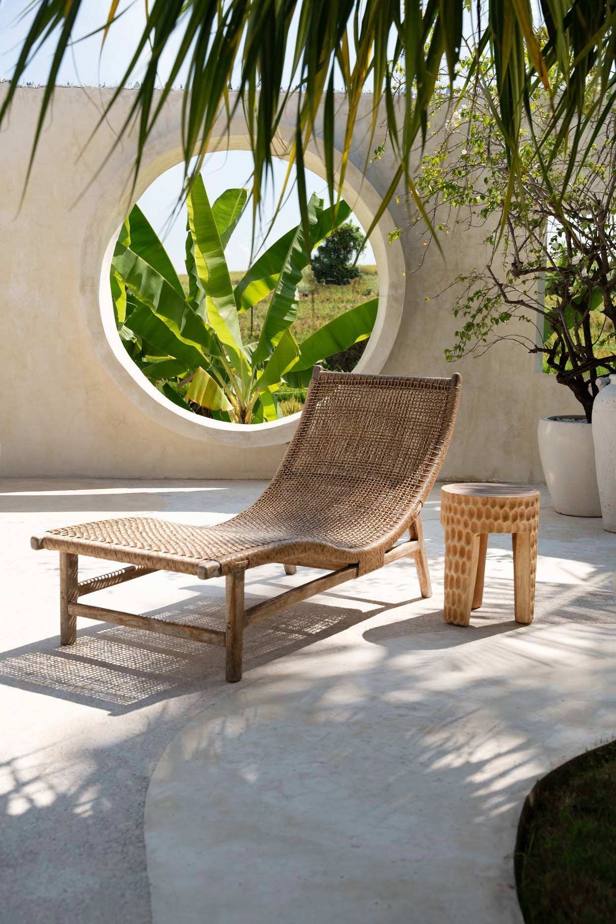 Tabouret Paramo en suar - Naturel - Bazar Bizar