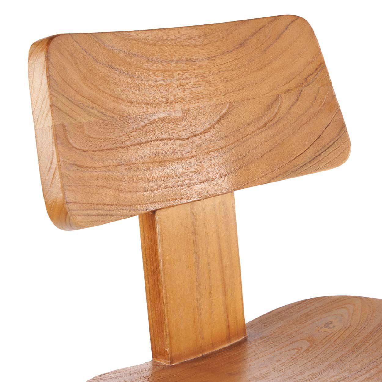 Tabouret de bar “LovYa” en teck – Design moderne, esprit minimaliste | Bazar Bizar