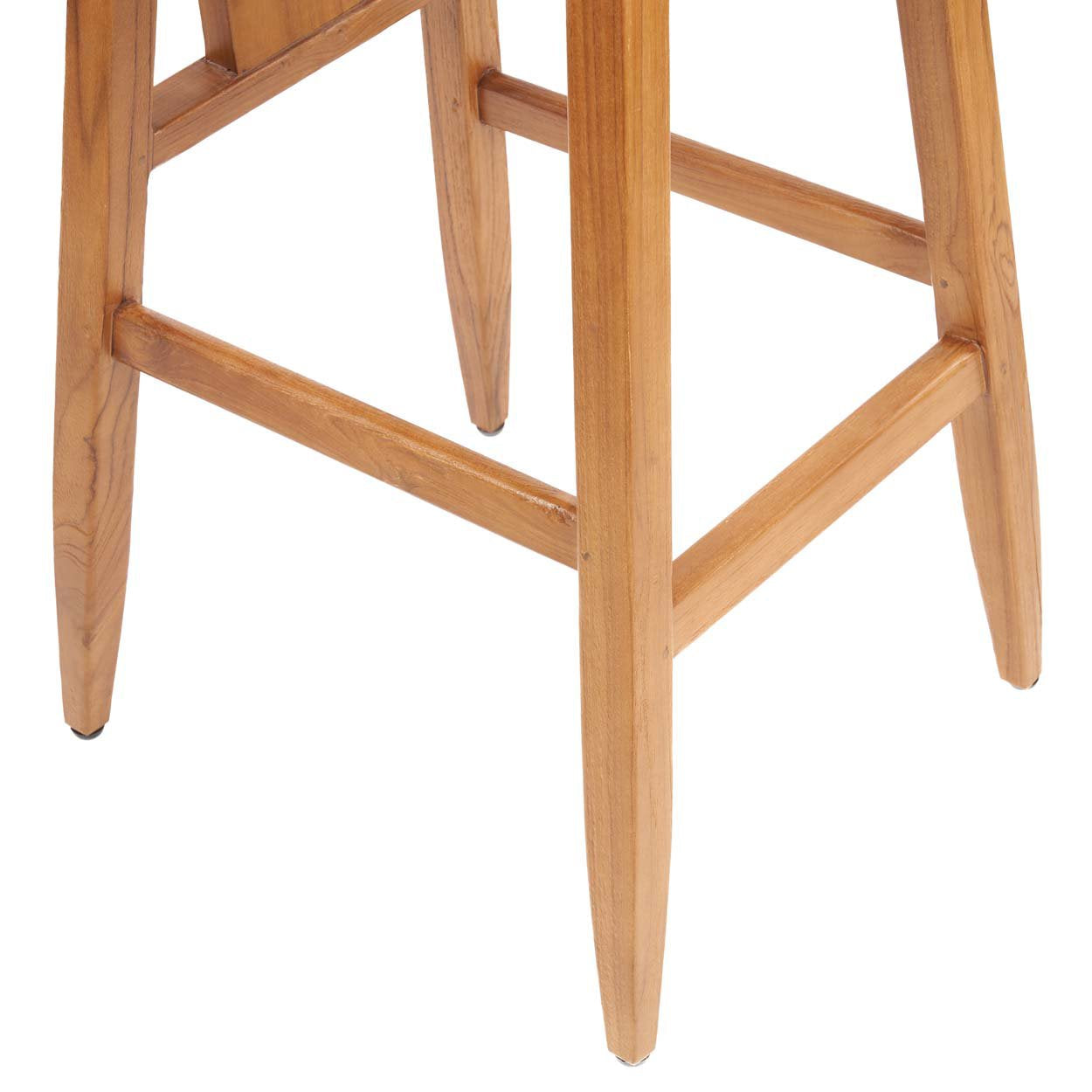 Tabouret de bar “LovYa” en teck – Design moderne, esprit minimaliste | Bazar Bizar