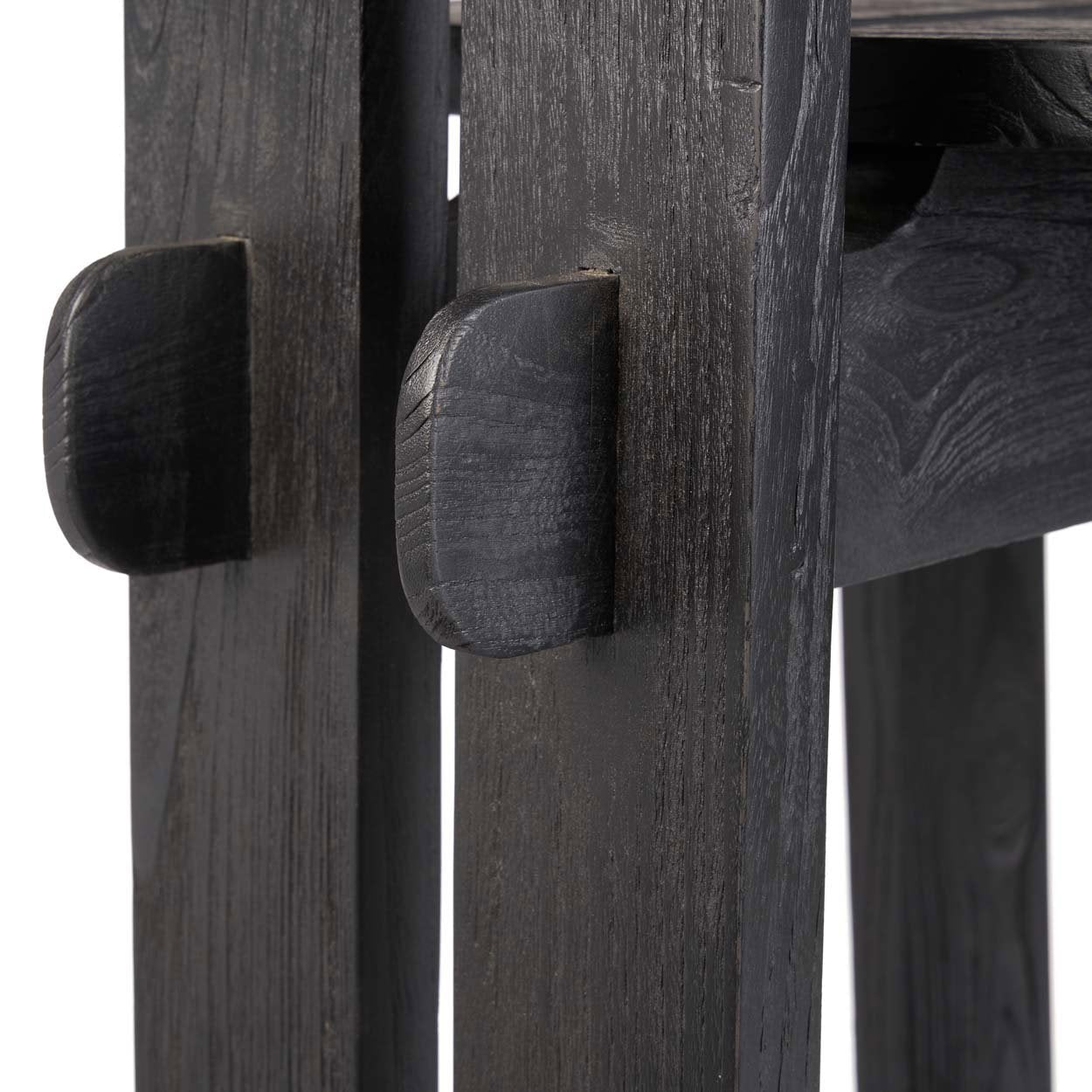 Tabouret de bar Sama Sama en teck - Extérieur - Bazar Bizar