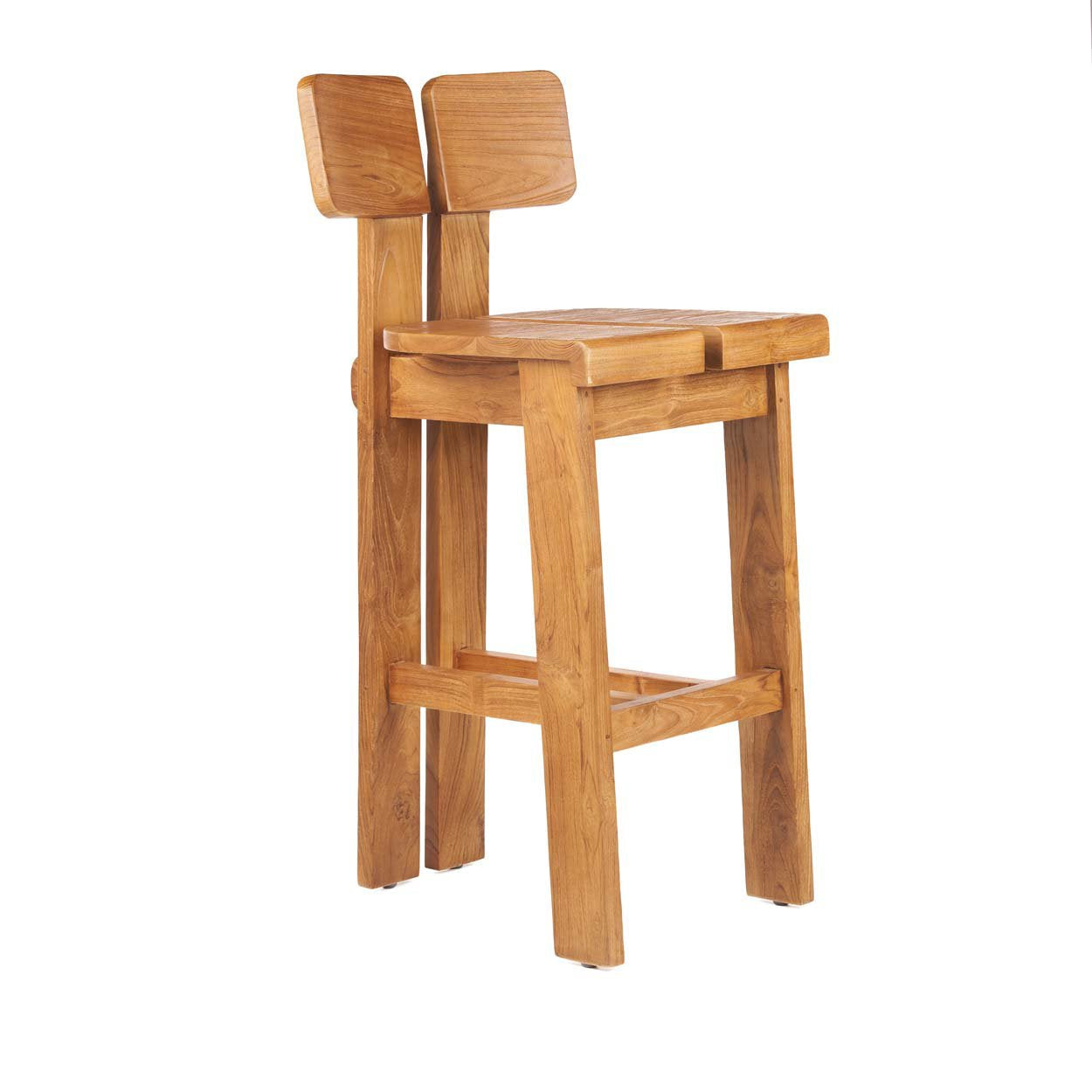 Tabouret de bar Sama Sama - Teck - Bazar Bizar