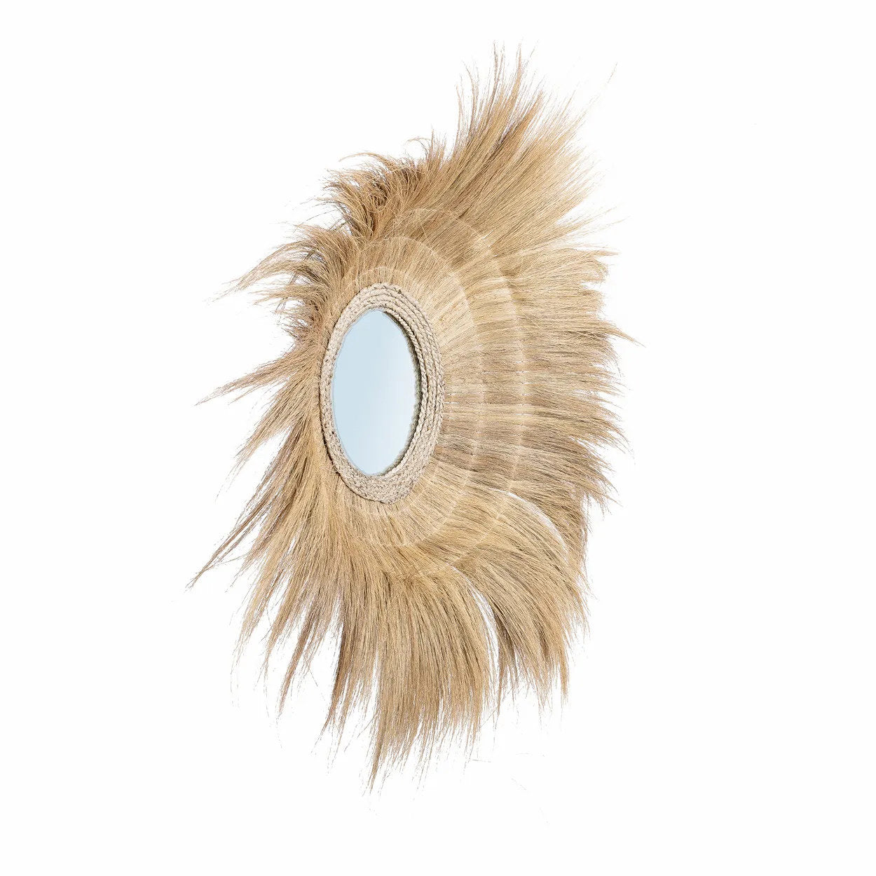 Miroir mural Sunken Forest en herbe naturel - Naturel - Bazar Bizar
