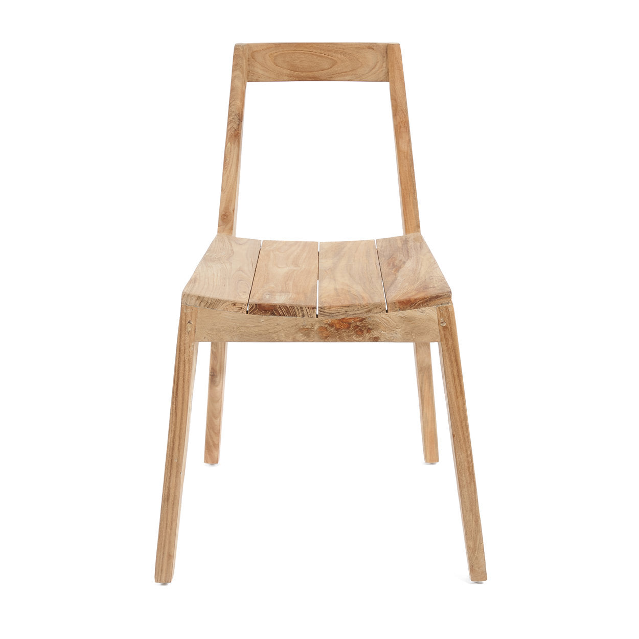Chaise de salle à manger Paxi en teck recyclé - Extérieur - Bazar Bizar