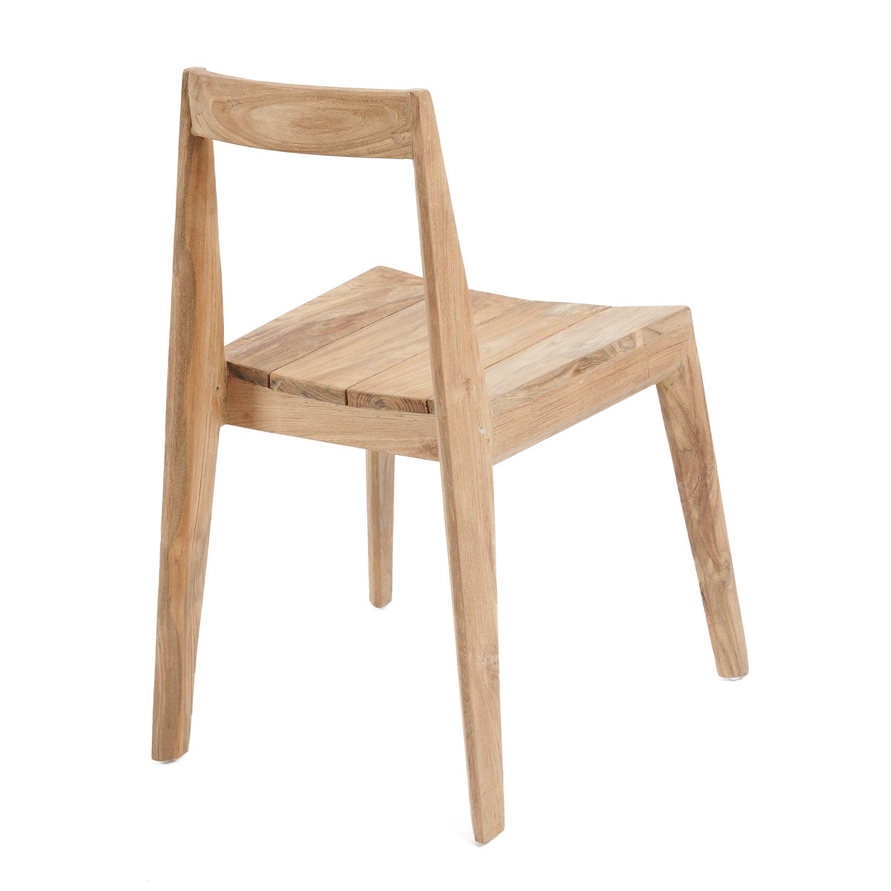 Chaise de salle à manger Paxi en teck recyclé - Extérieur - Bazar Bizar