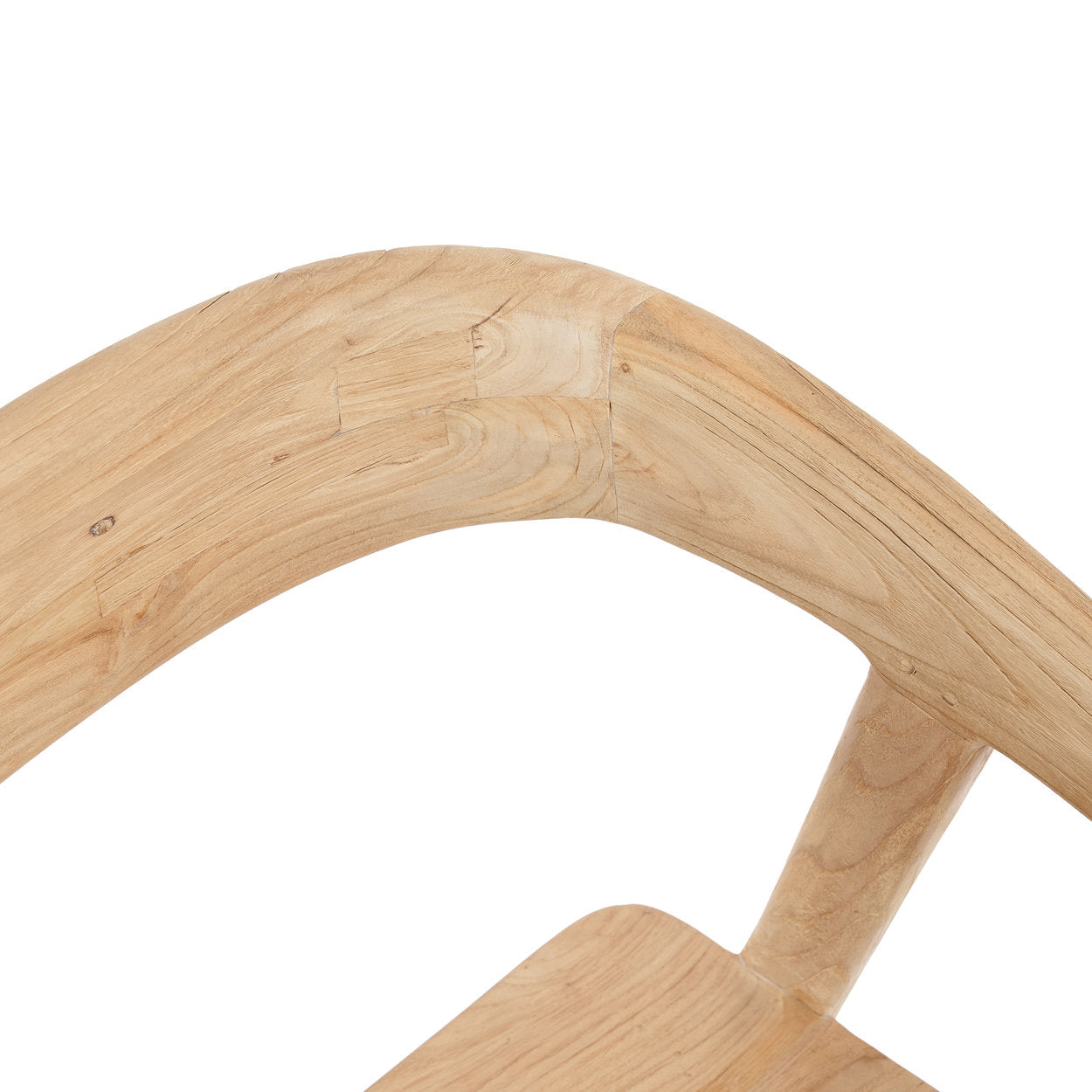 Chaise de salle à manger Teluk en teck recyclé - Naturel - Bazar Bizar