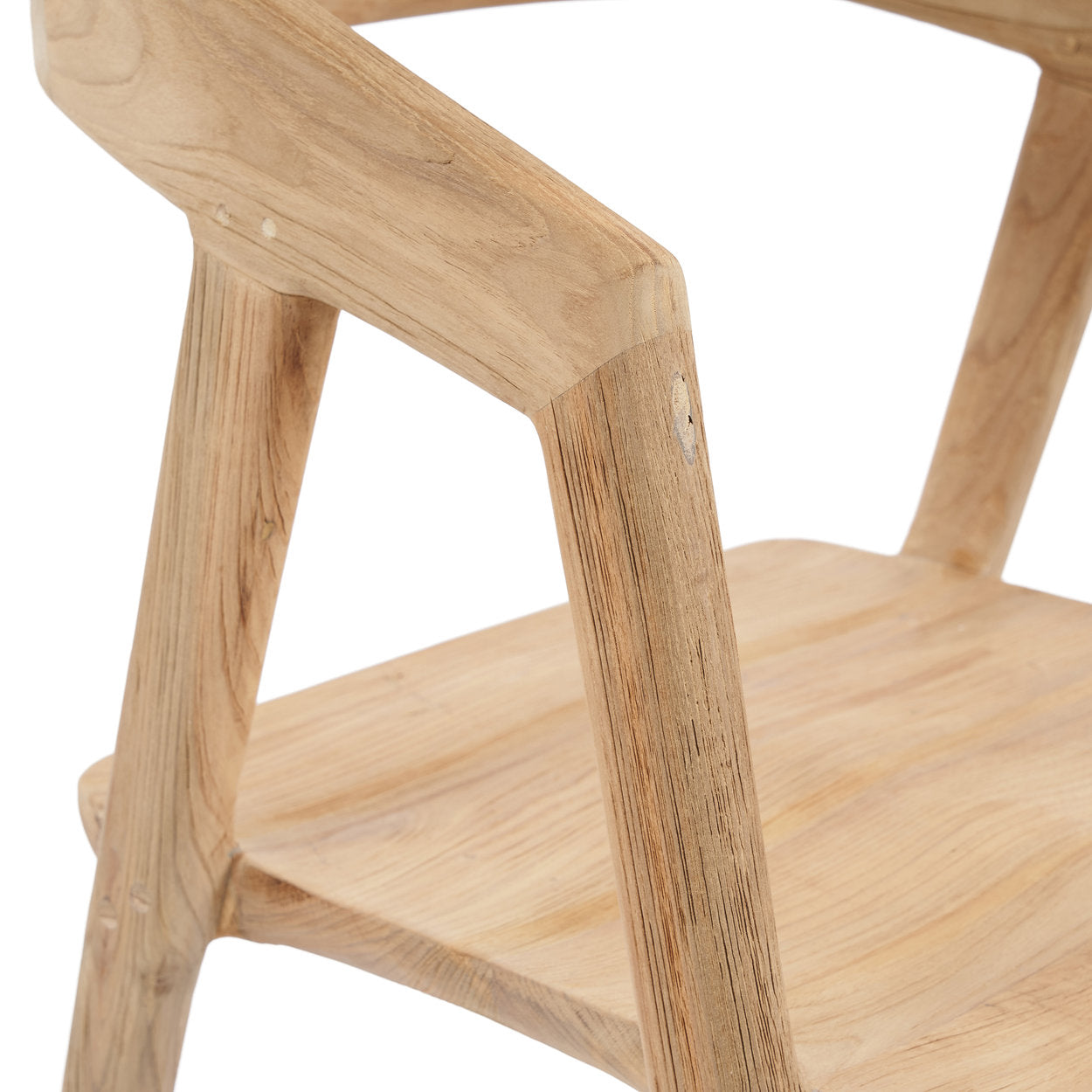 Chaise de salle à manger Teluk en teck recyclé - Naturel - Bazar Bizar